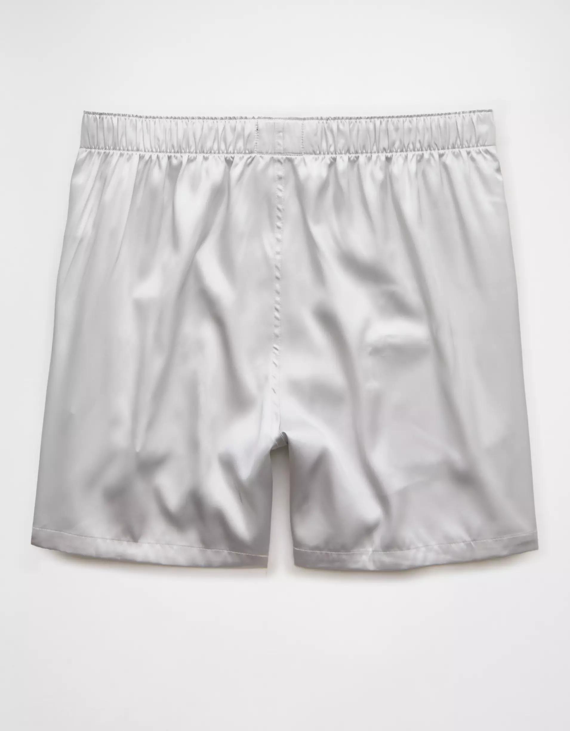 AEO Men's Solid Satin Pocket Boxer Short Product Image
