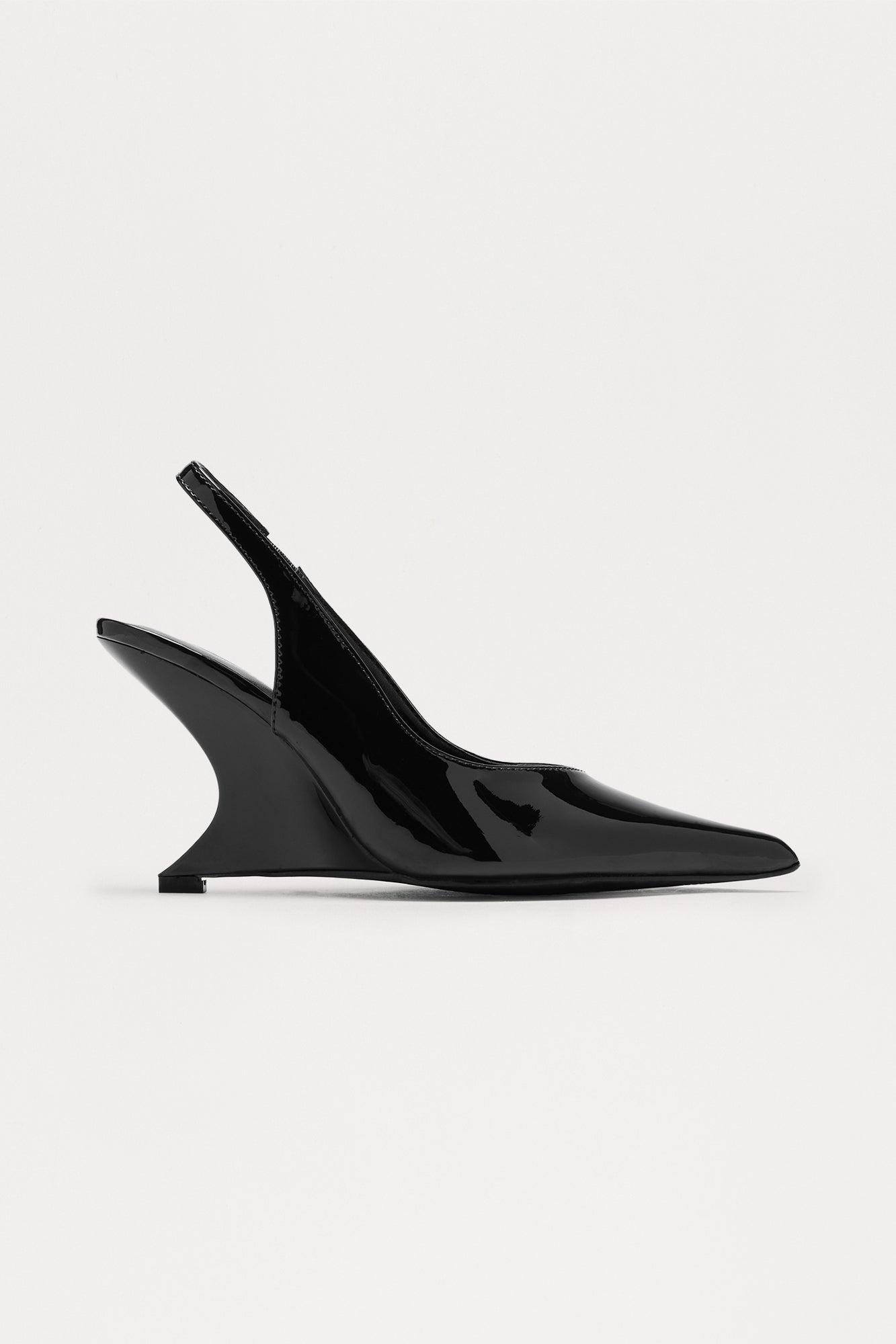 Briggs Slingback Wedges - Black Female Product Image