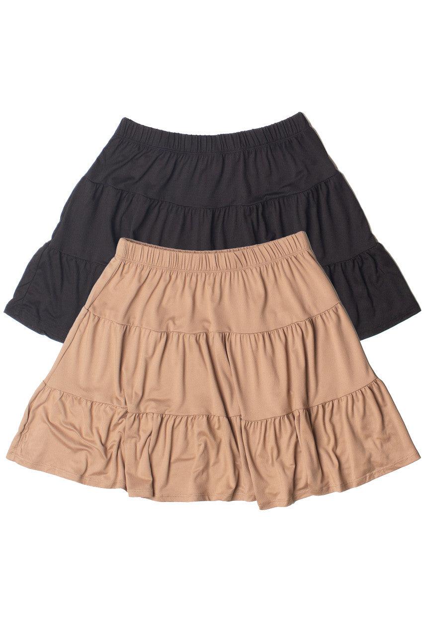 Tiered Mini Skirt Product Image