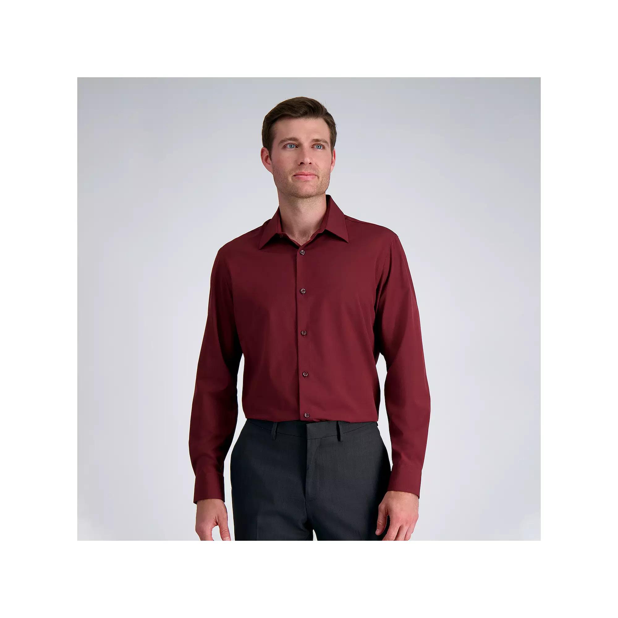 Men's Haggar® Smart Wash® Classic Fit Wrinkle Free Dress Shirt,  Product Image