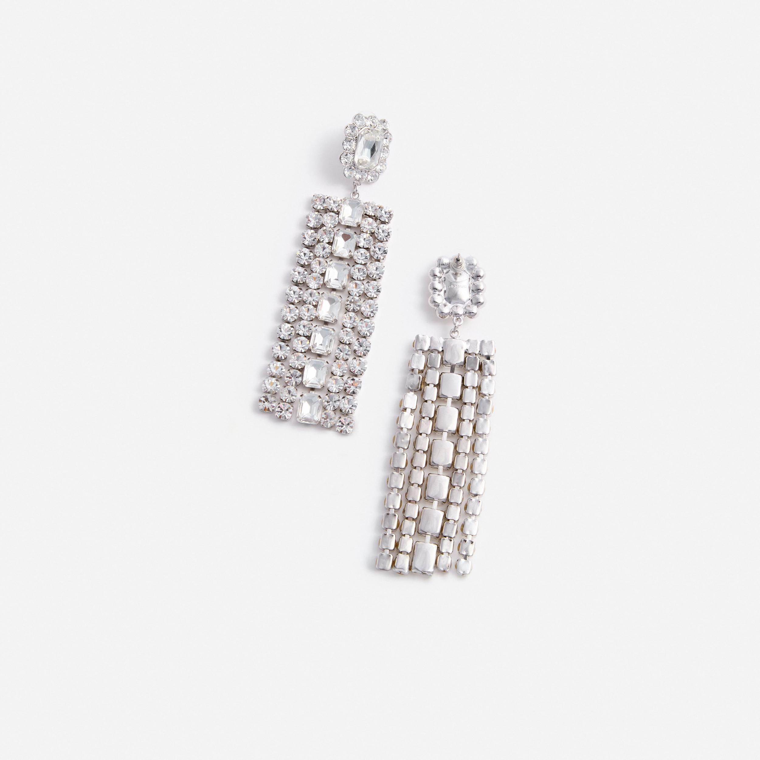 Multi Crystal Droplet Earrings Product Image
