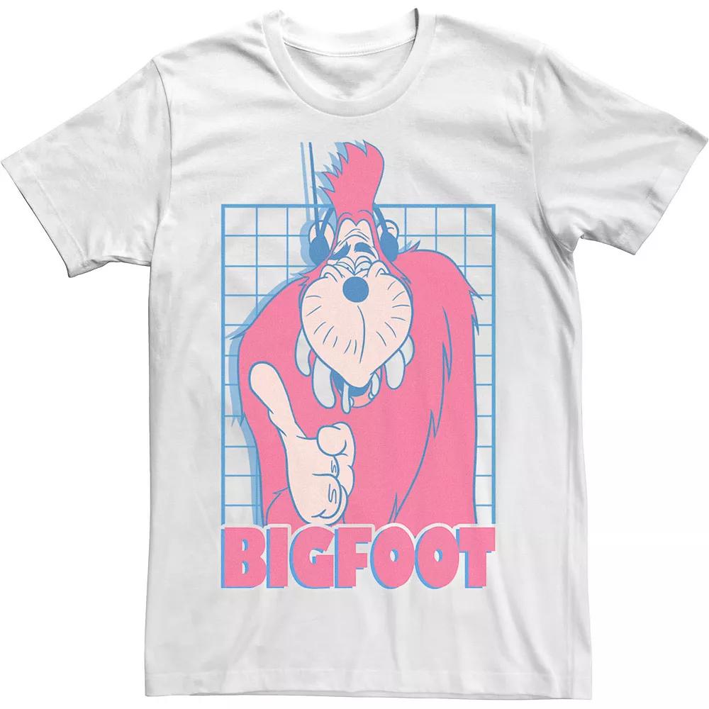 Disney's A Goofy Movie Men's Bigfoot Grid Tee, Size: Large, White Product Image