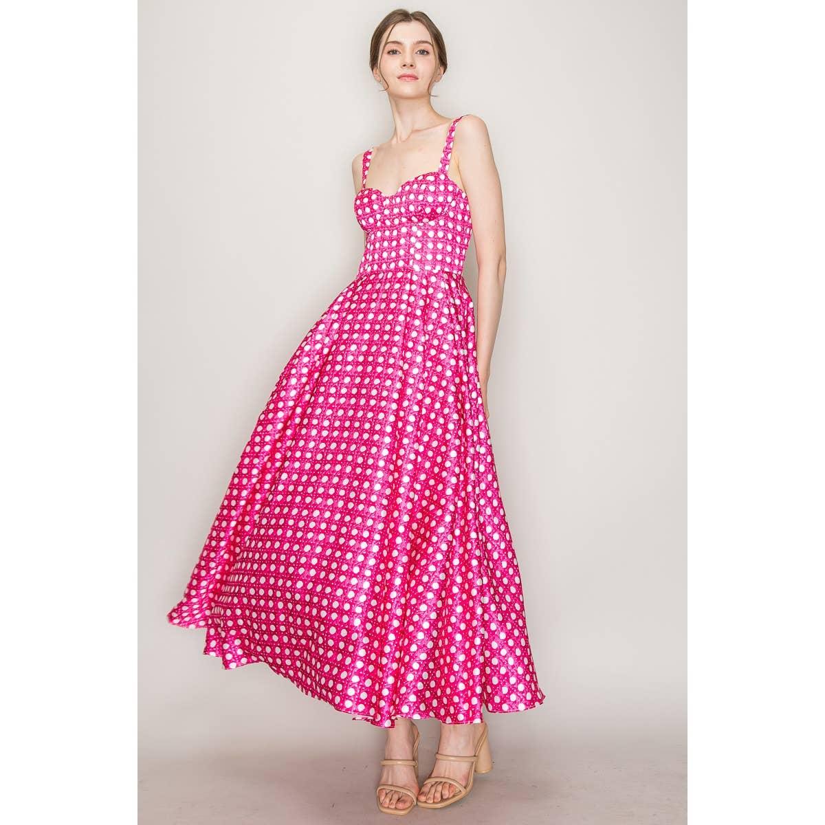 Satin Bustier Midi Dress Product Image