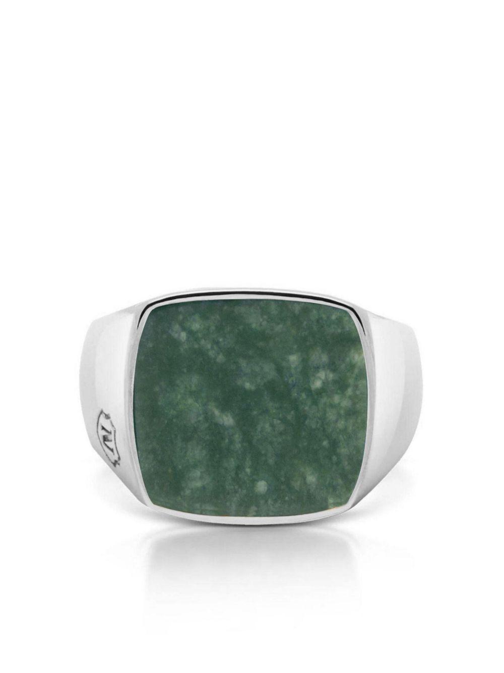 silver-plated jade ring Product Image