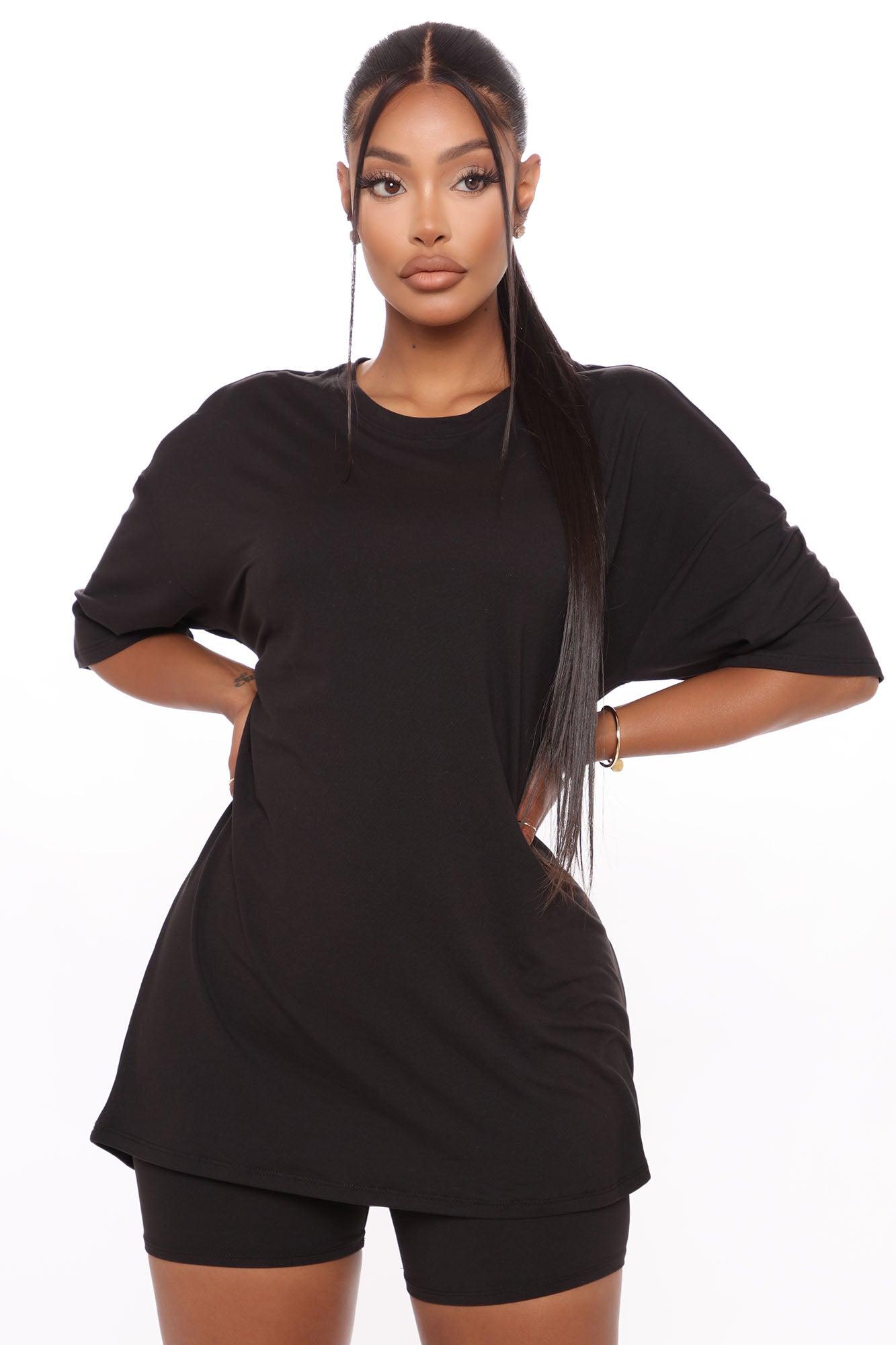 Weekend Vibes Short Set - Black Product Image