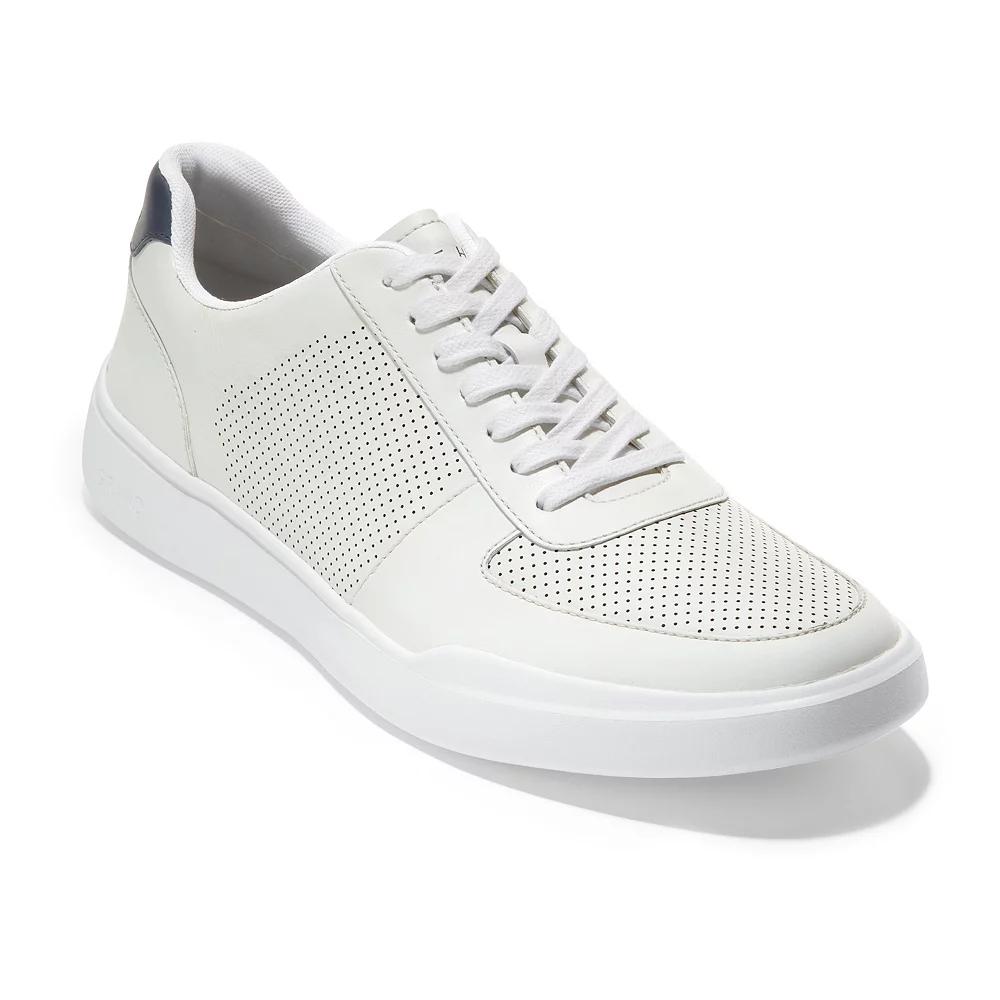 Cole Haan Grand Crosscourt Men's Leather Sneakers, Size: 10.5, Optic White Peacoat Product Image