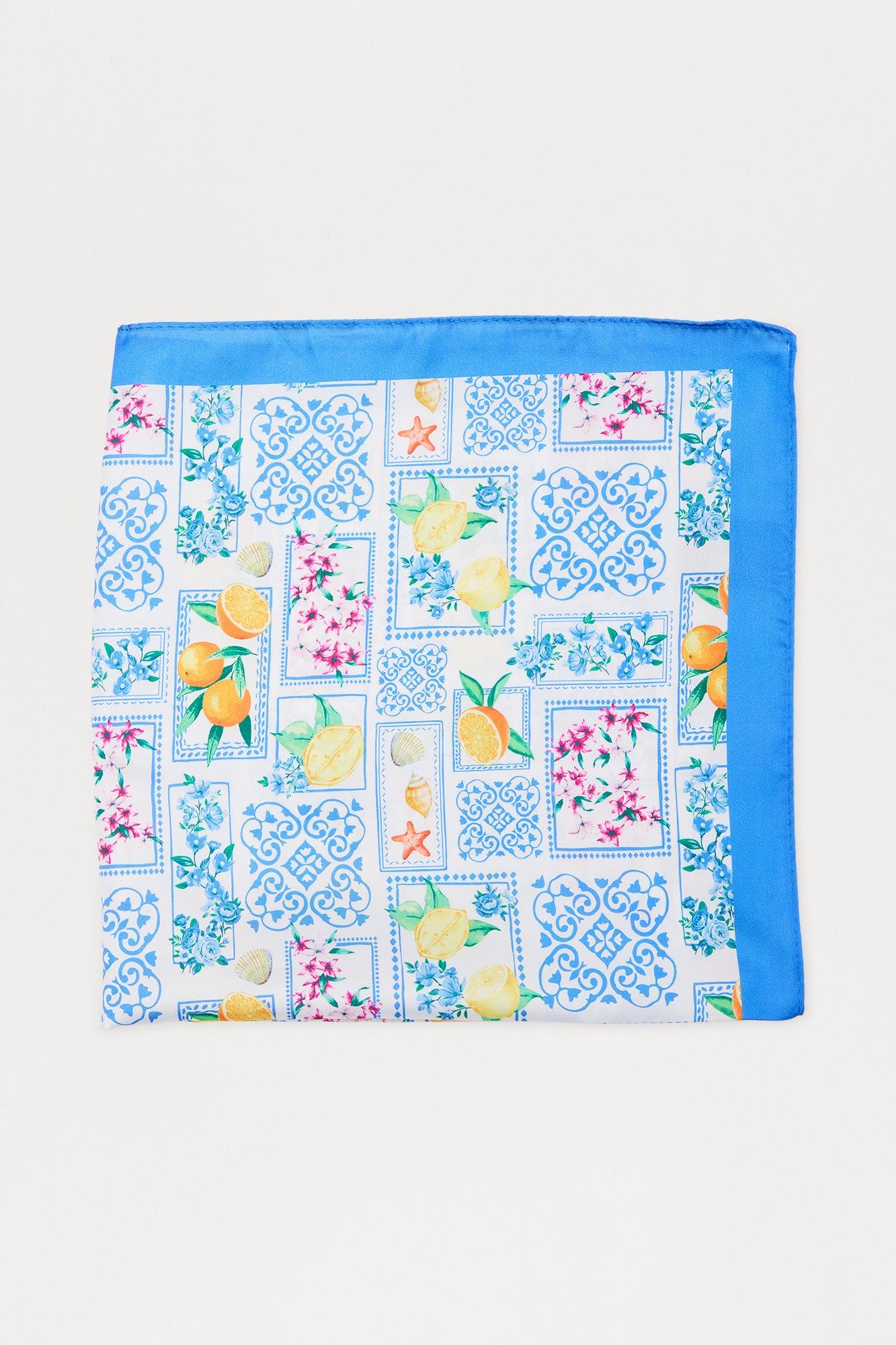 French Riviera Escape Head Scarf - Blue/combo Female Product Image