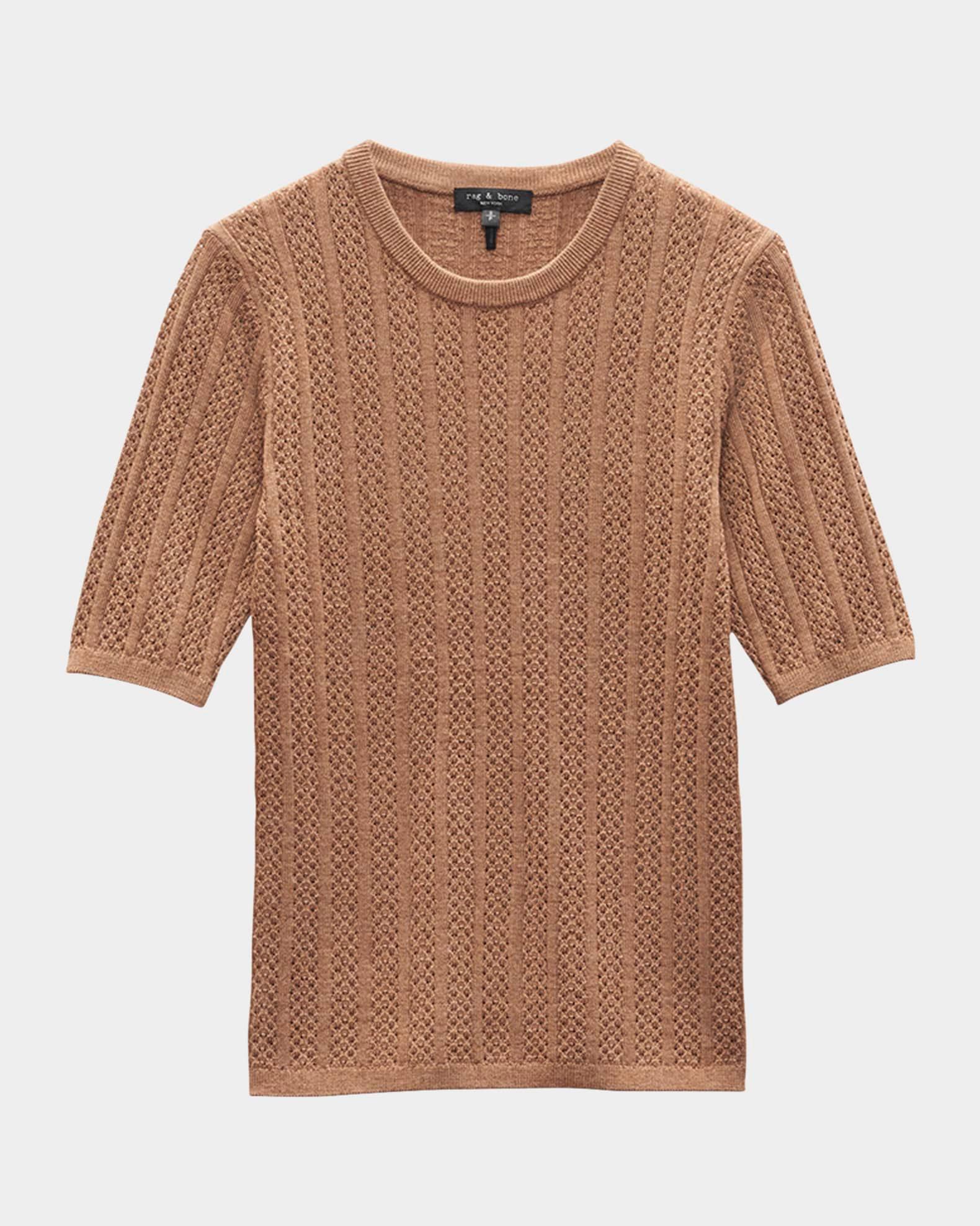 Tina Merino Wool Crewneck Top  Product Image