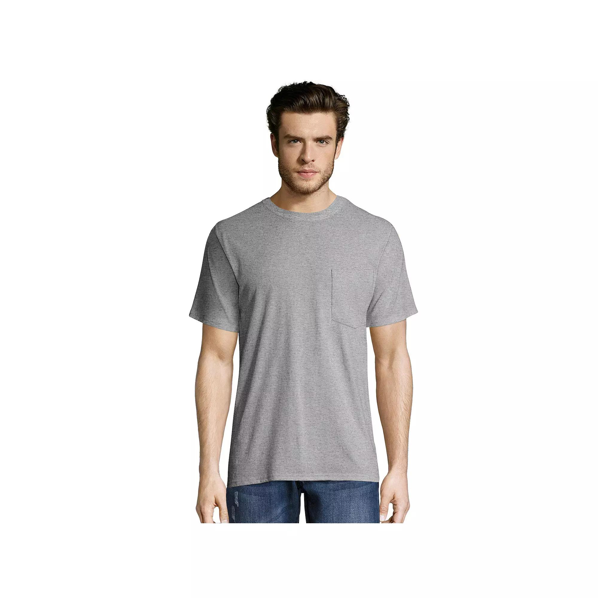 Men's Hanes® Workwear 2-pack Pocket Tee,  Product Image