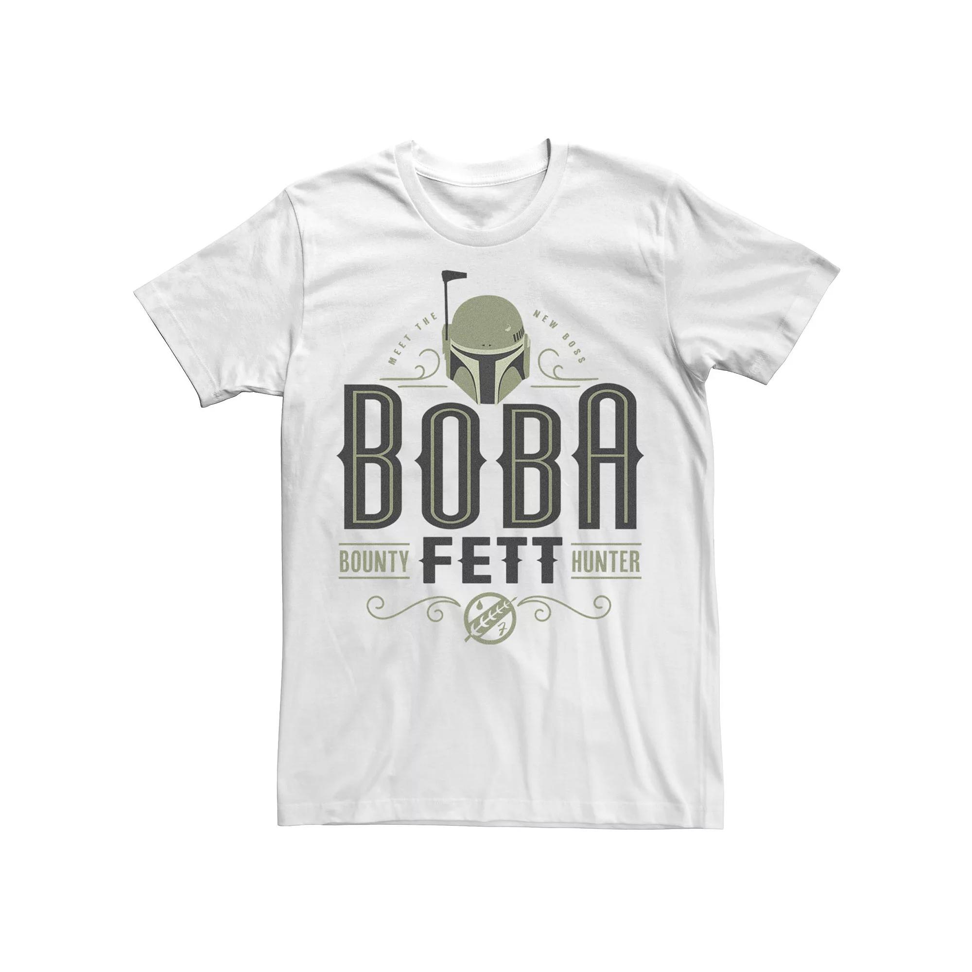 Men's Star Wars The Book Of Boba Fett Boba Fett Fancy Text Tee,  Product Image
