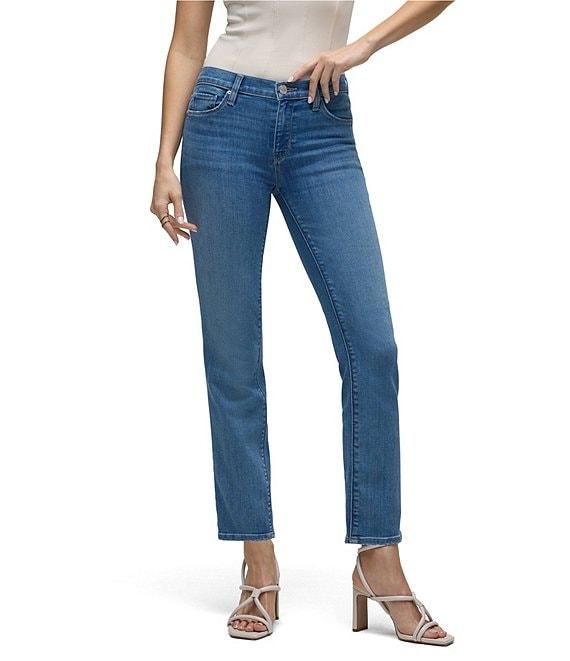 Hudson Jeans Nico Mid-Rise Straight Ankle Jeans Product Image