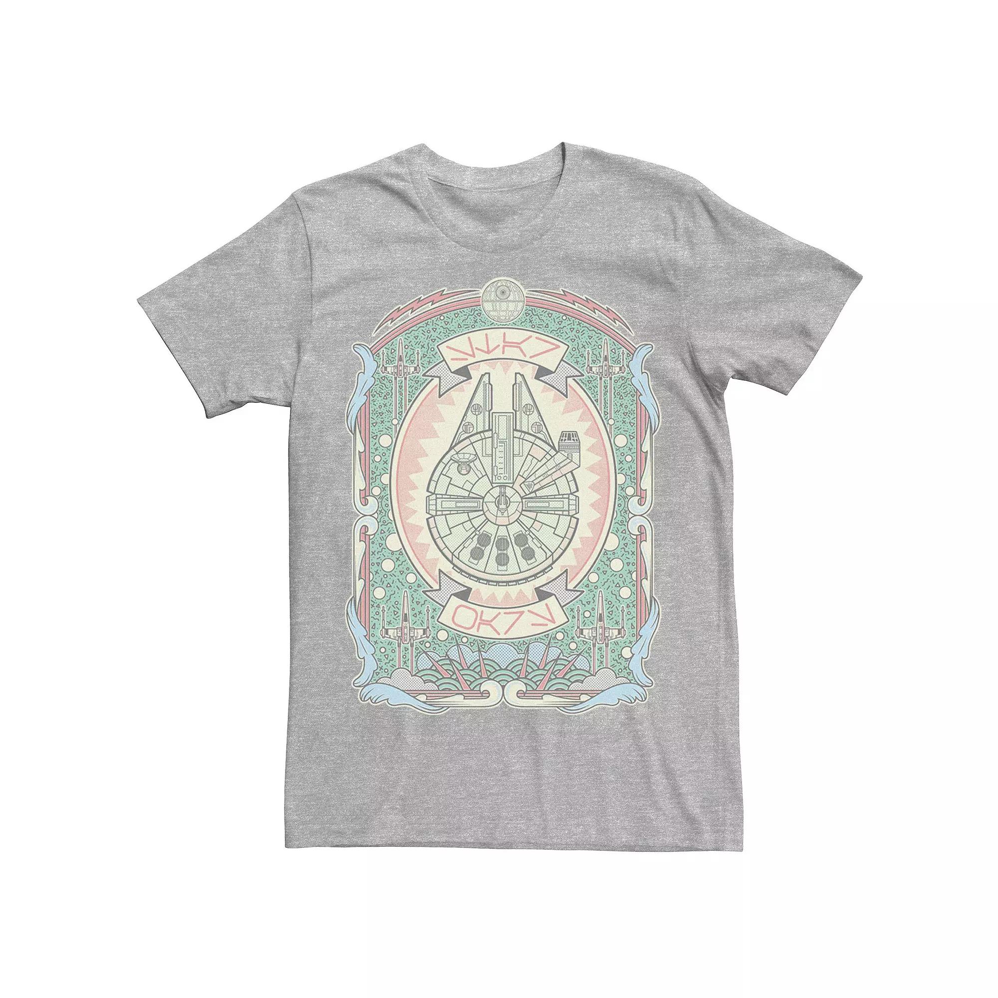 Men's Star Wars Geometric Falcon Poster Tee,  Product Image