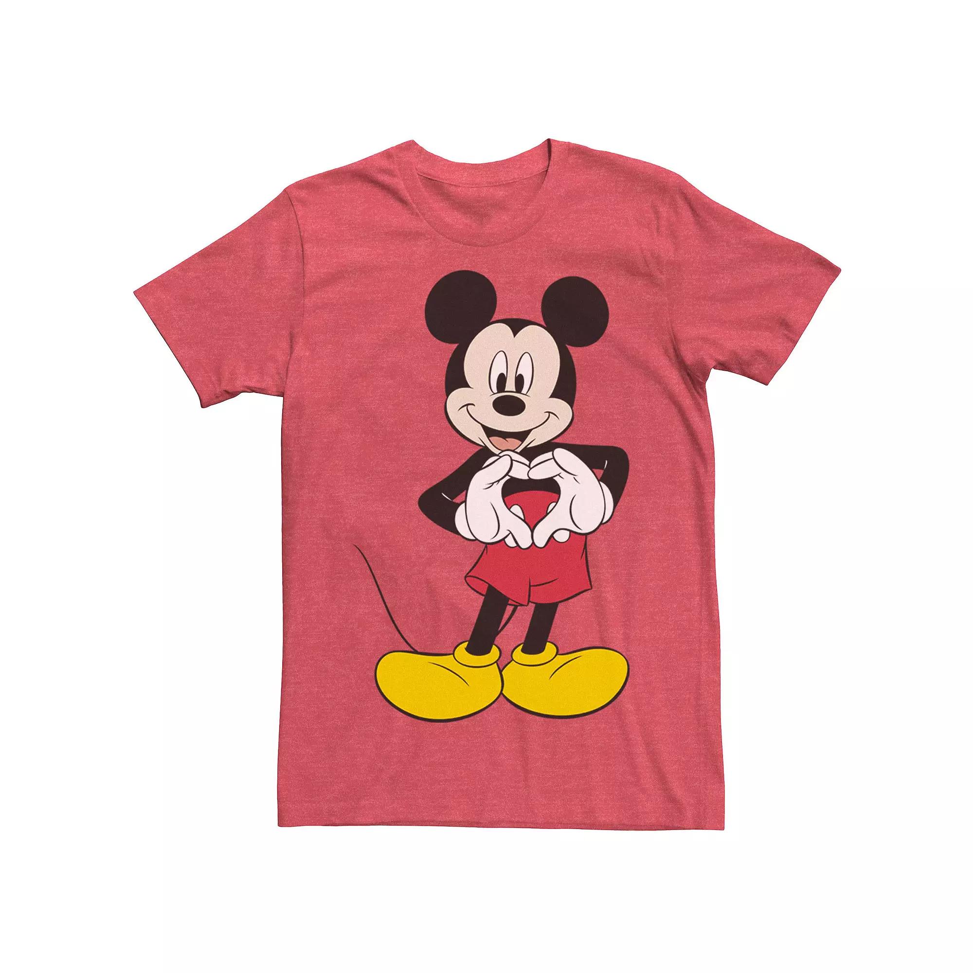 Disney's Mickey Mouse Heart Hands Pose Men's Tee,  Product Image