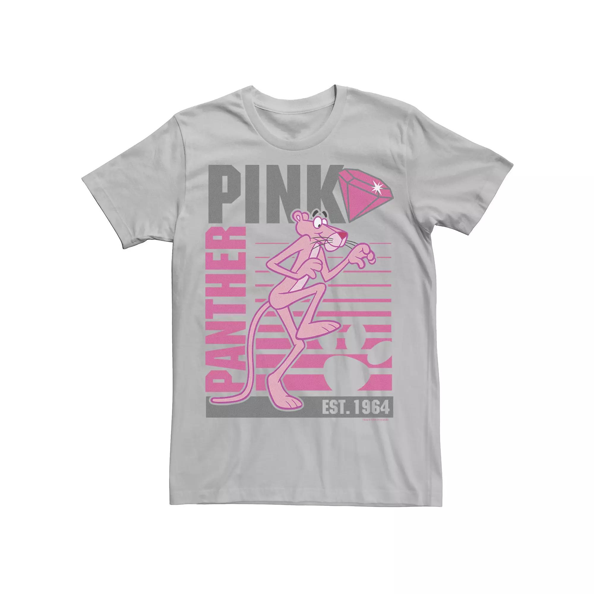 Men's Pink Panther Lined Portrait Tee,  Product Image