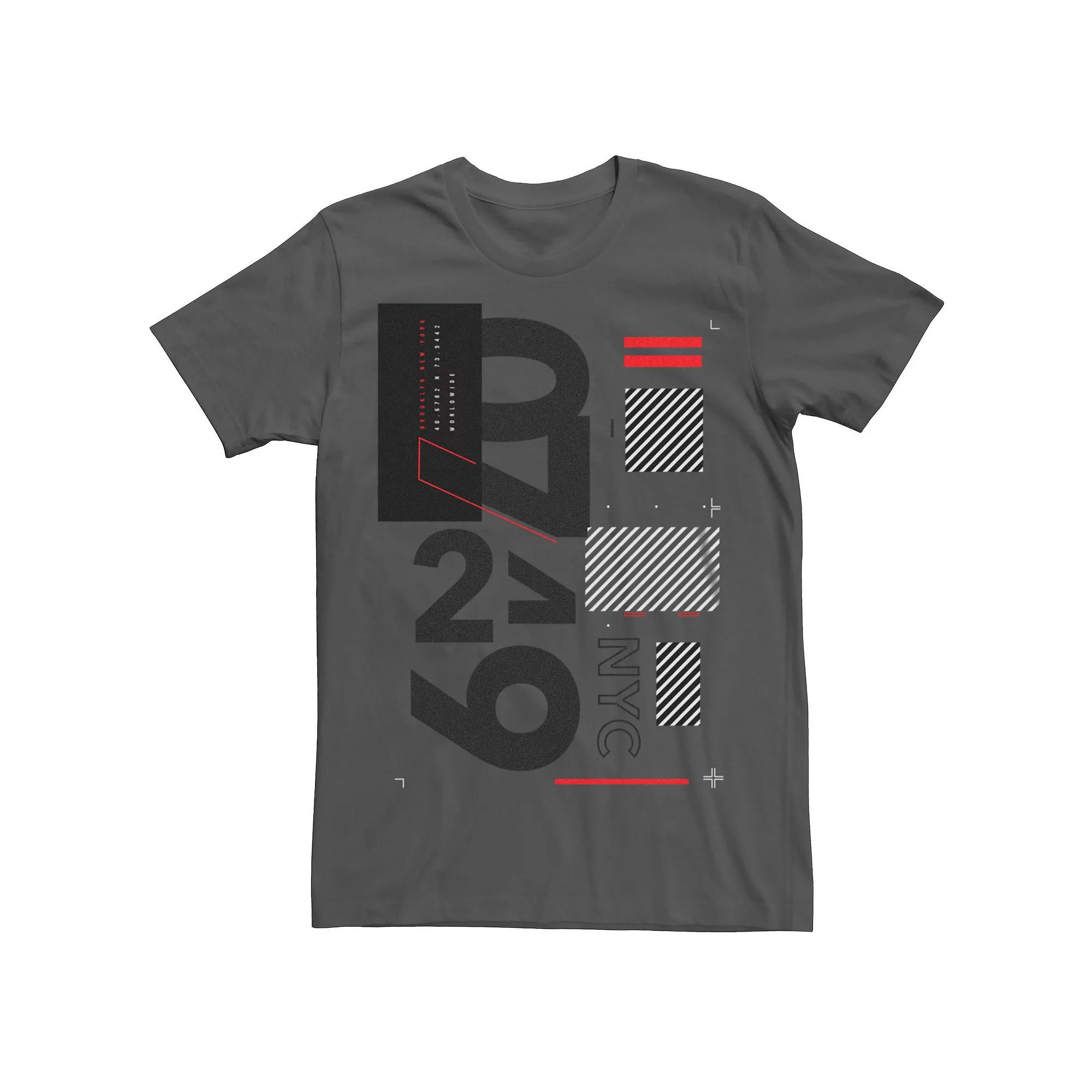 Men's Brooklyn New York Worldwide Abstract Graphic Tee,  Product Image