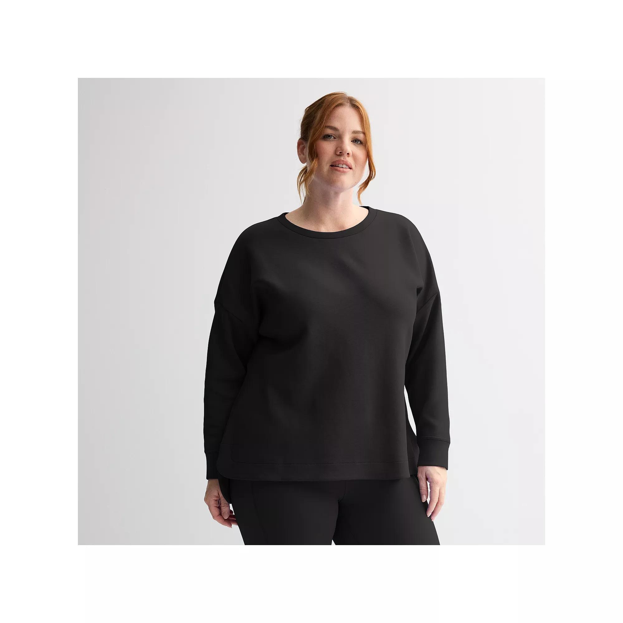 Plus Size Tek Gear Ultracomfort Crew Neck Top, Womens Product Image