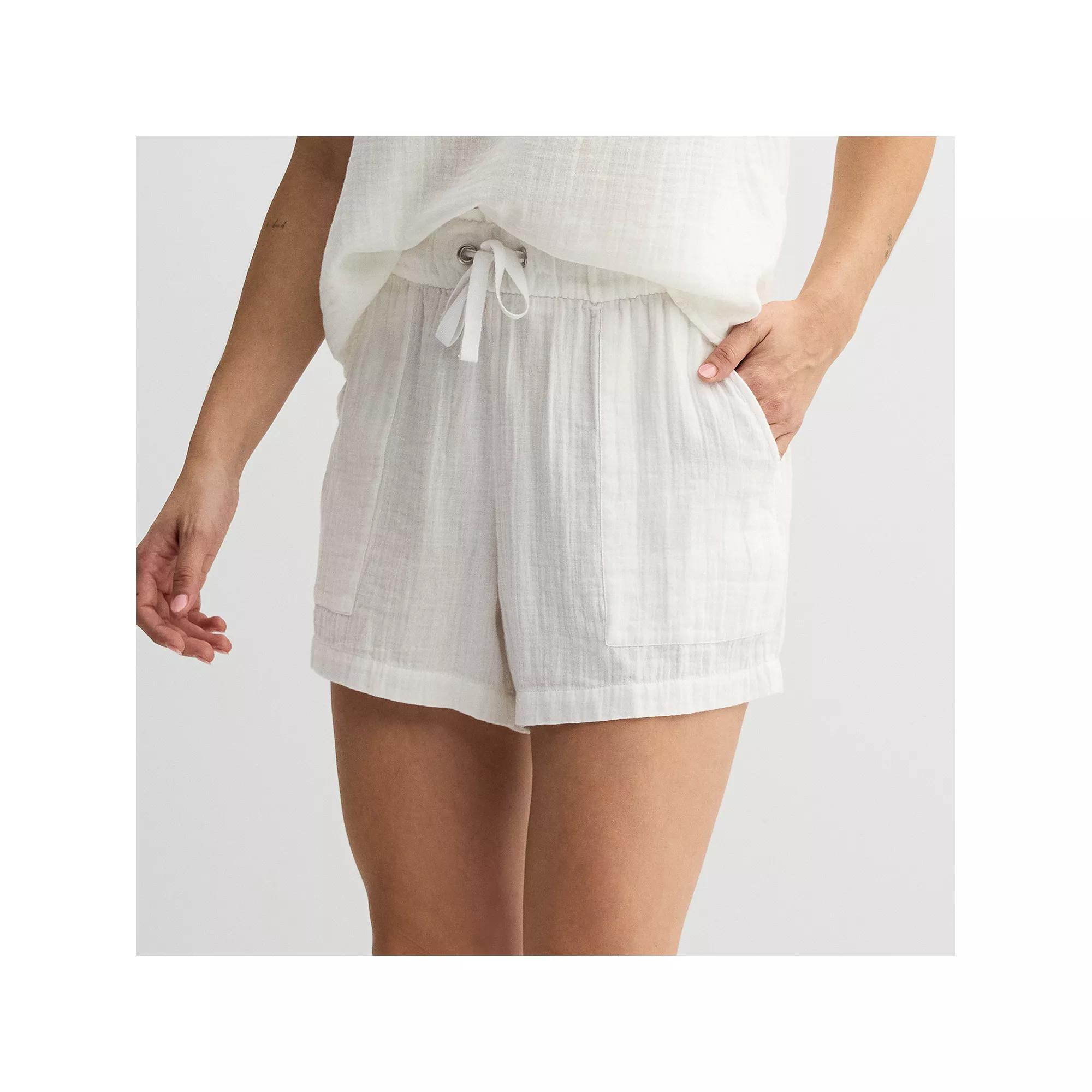 Women's Sonoma Goods For Life® Easy Shorts, Size: Small, Polar Beige Product Image