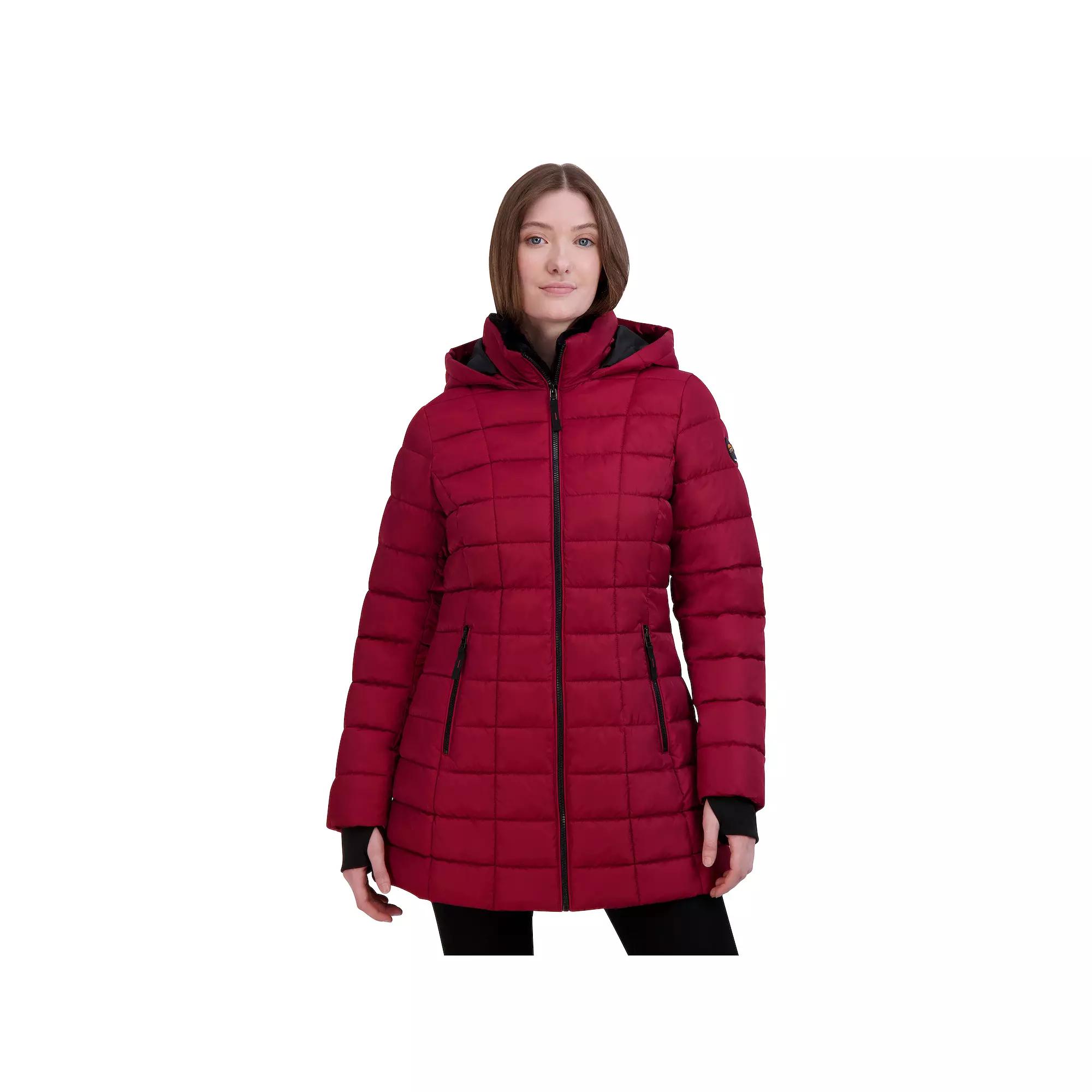 Women's Halitech Box Quilt Puffer Jacket, Size: Small, Red Product Image