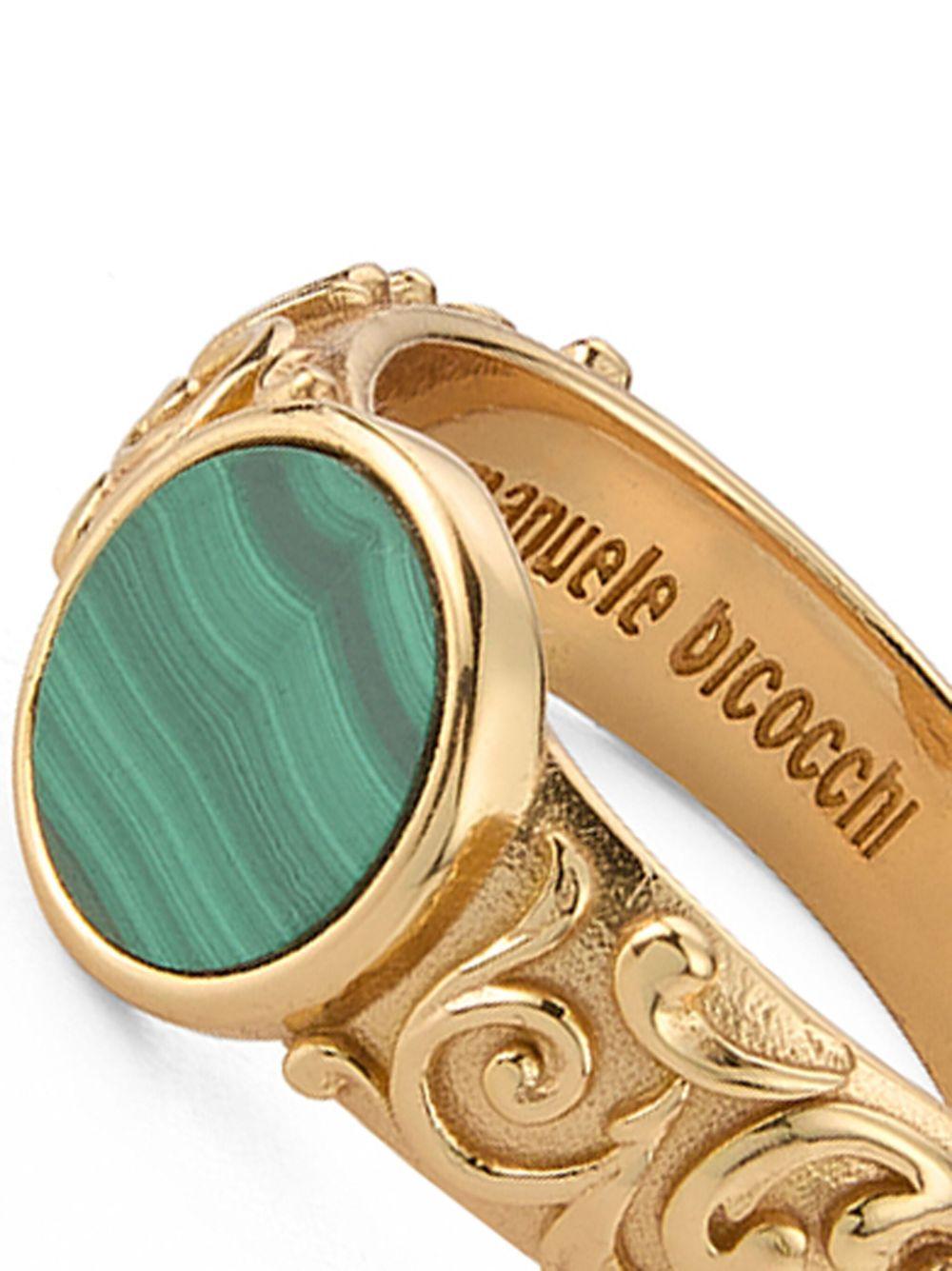 Arabesque malachite ring Product Image