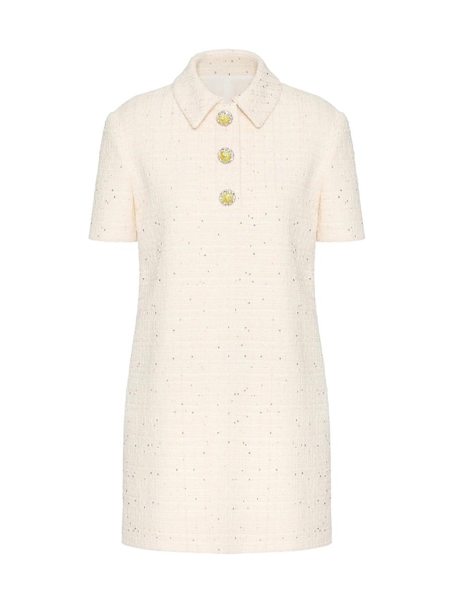 Womens Delicate Tweed Short Dress Product Image