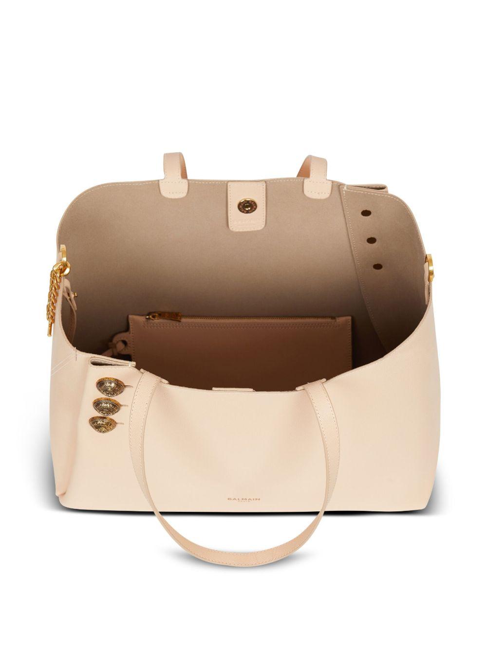 Embleme leather tote bag Product Image