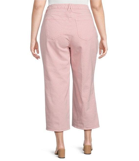 Good American Plus Size Good Waist Cropped Palazzo Jeans Product Image