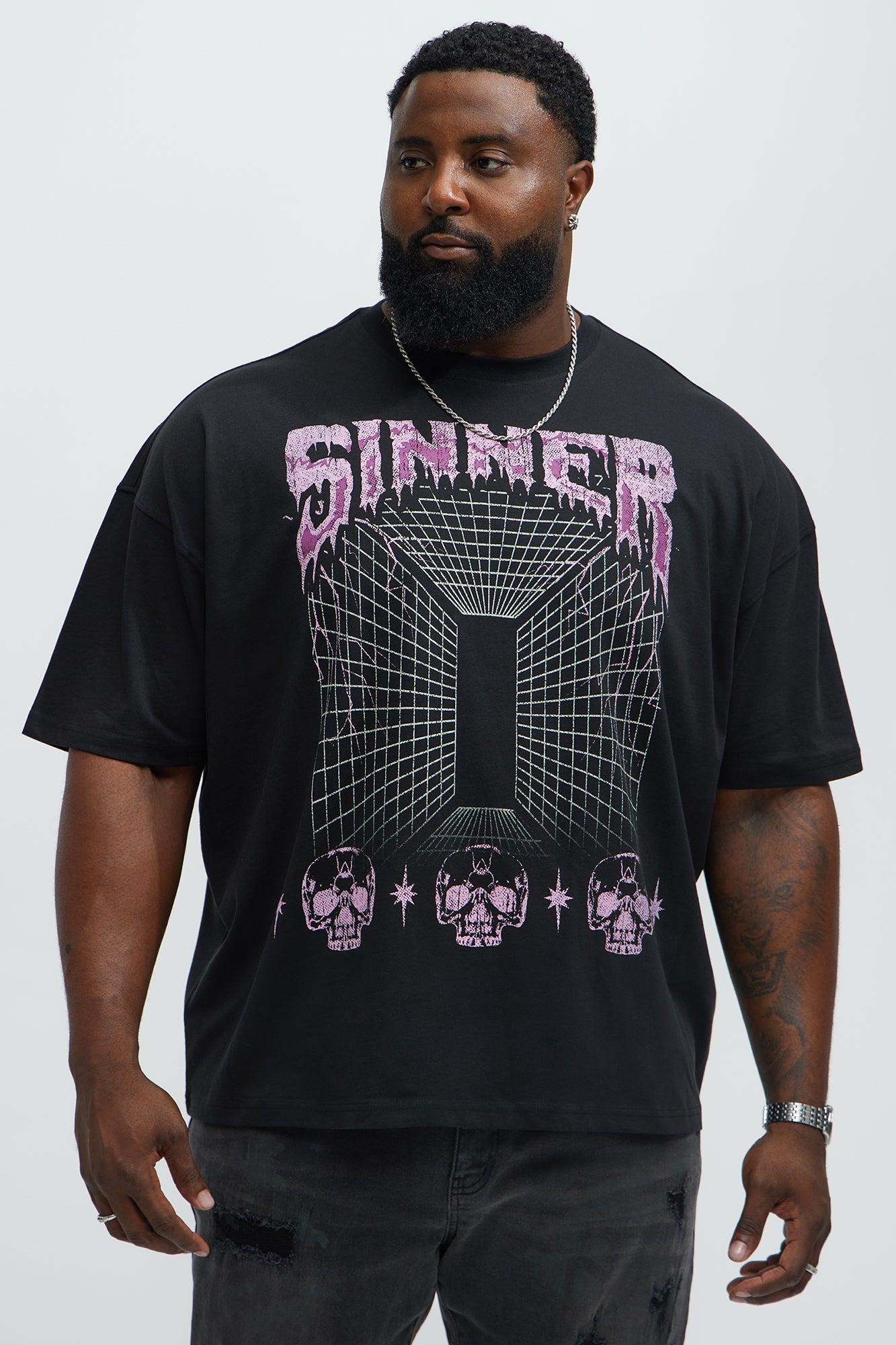 Sinner No Limits Oversized Short Sleeve Tee - Black Product Image