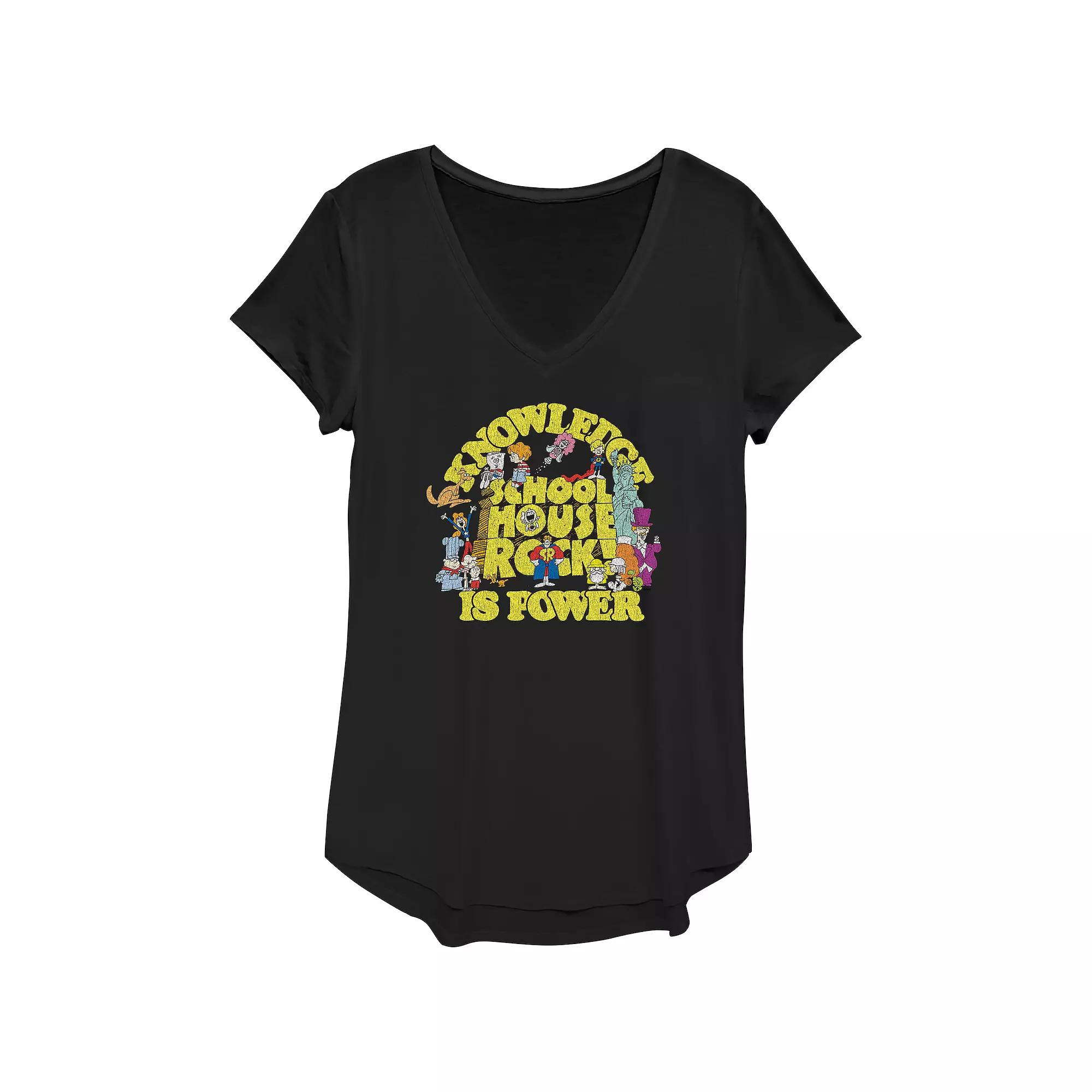 Disney's Schoolhouse Rock! Knowledge Is Power Women's Graphic Tee,  Product Image