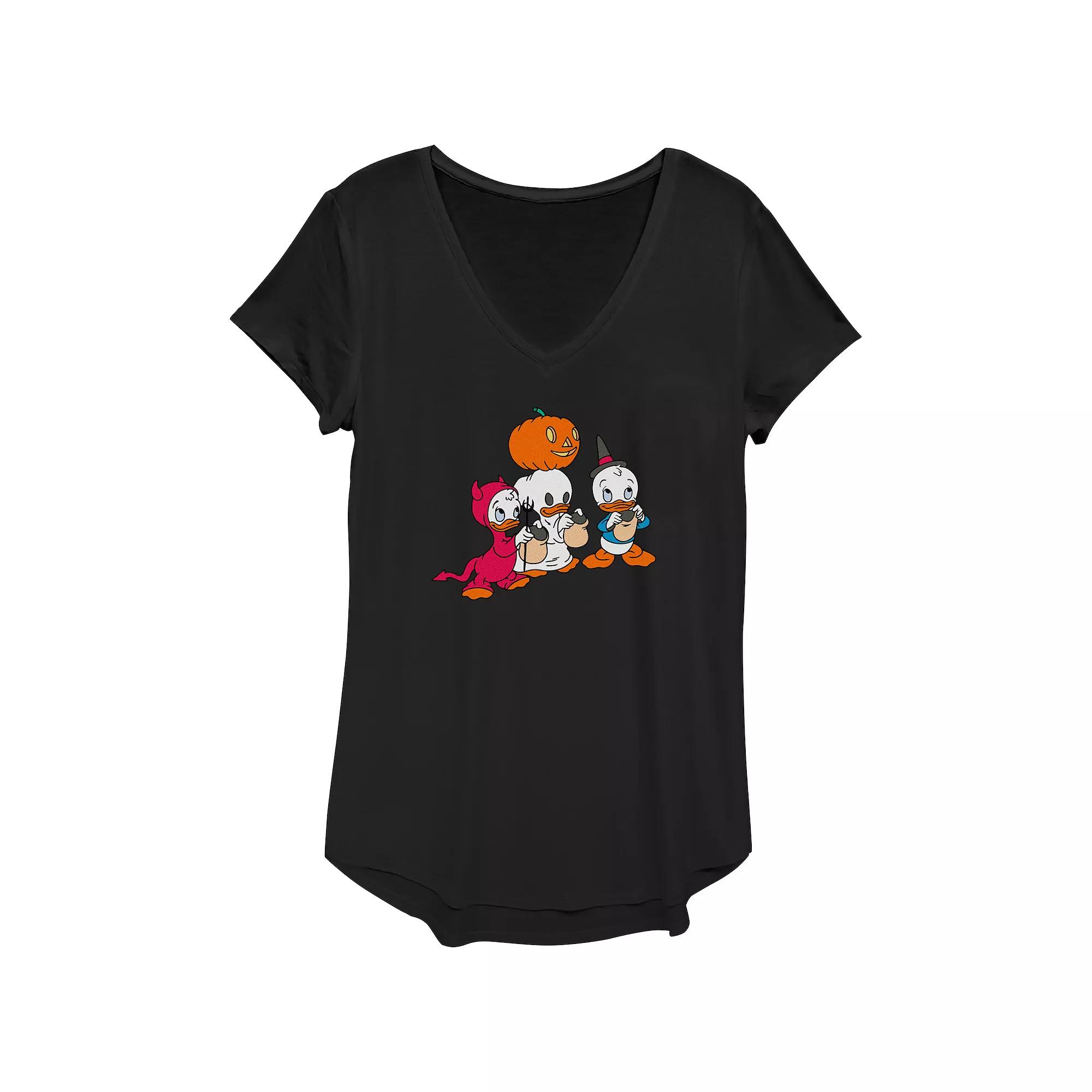 Disney's Huey Dewey Louie Trick Or Treating Women's Graphic Tee,  Product Image