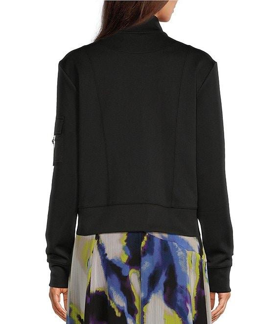 DKNY by Donna Karan Scuba Cargo-Pocket Stand Collar Full-Zip Jacket Product Image