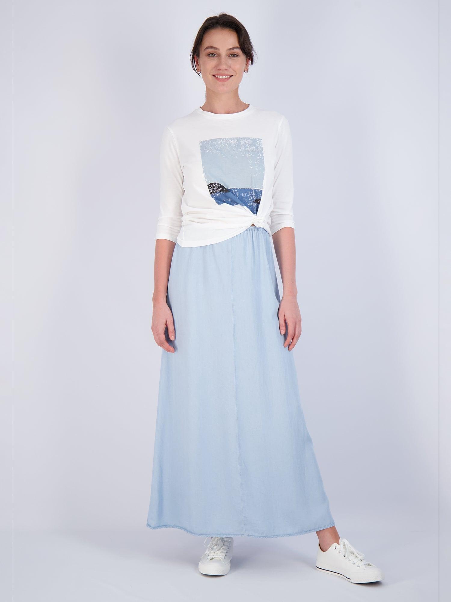 Pashmina Lyocell Slip Skirt Product Image
