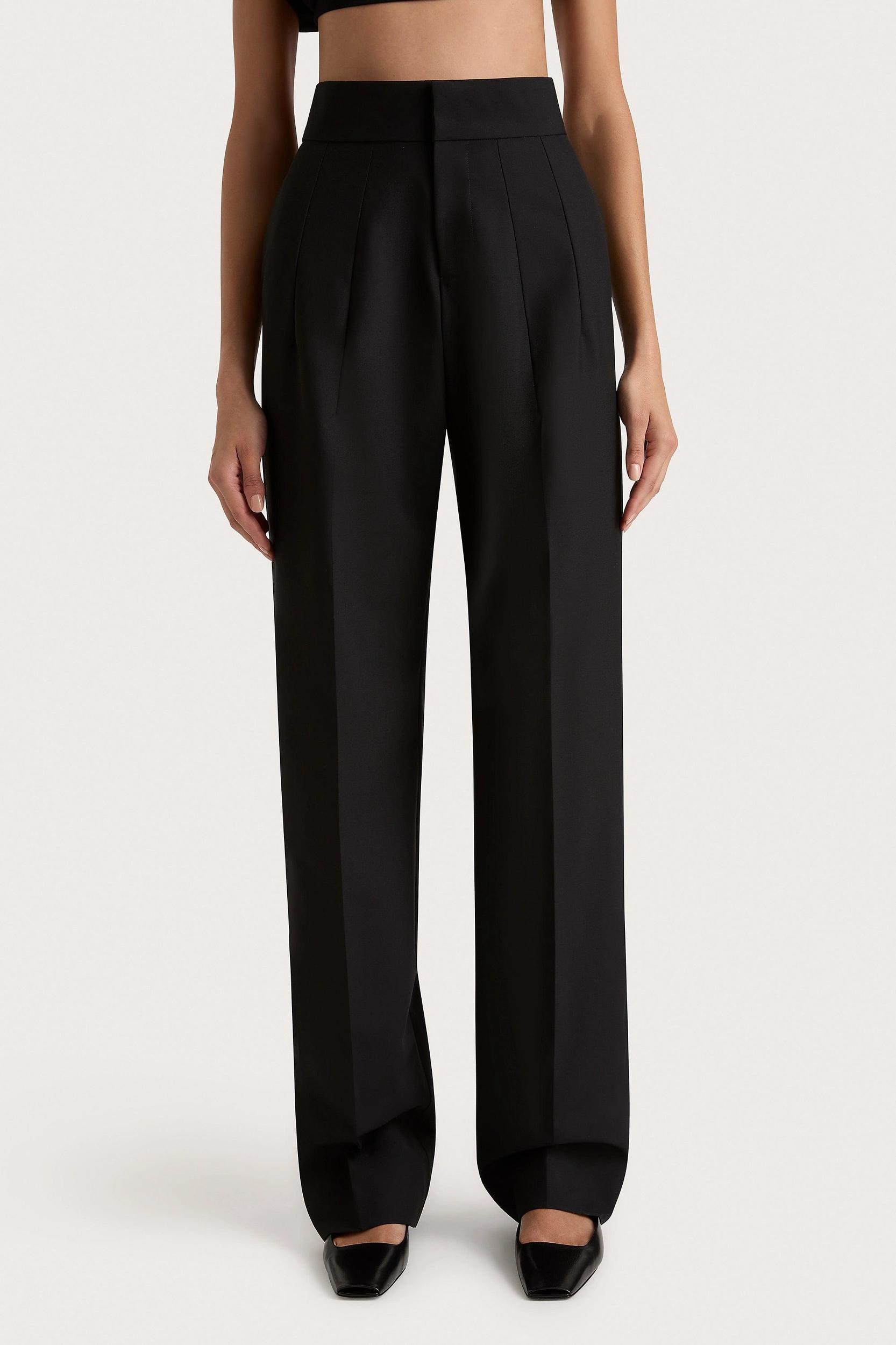 Lena High Waisted Pant Black - Final Sale Product Image