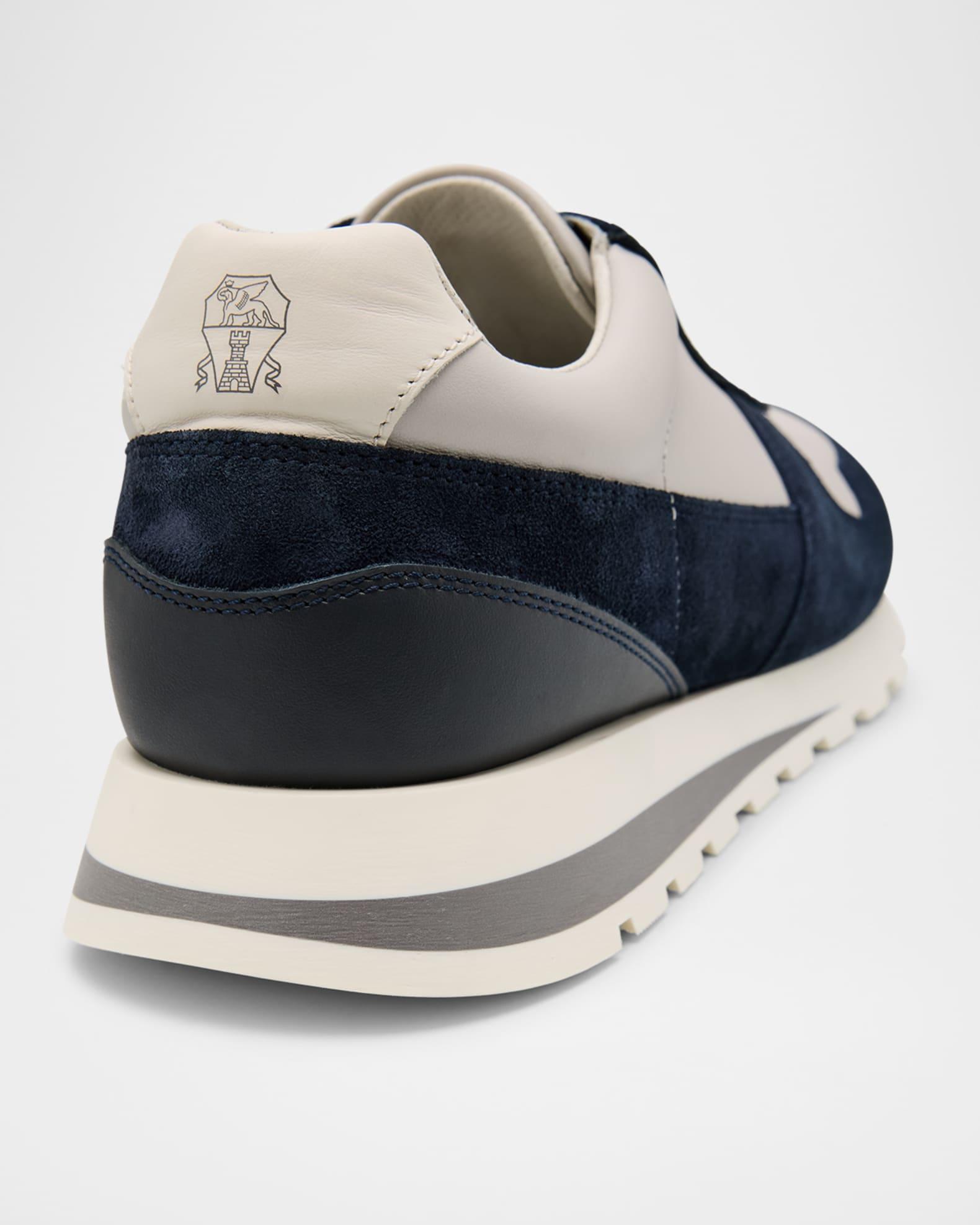 Men's Olimpo Leather and Suede Sneakers Product Image