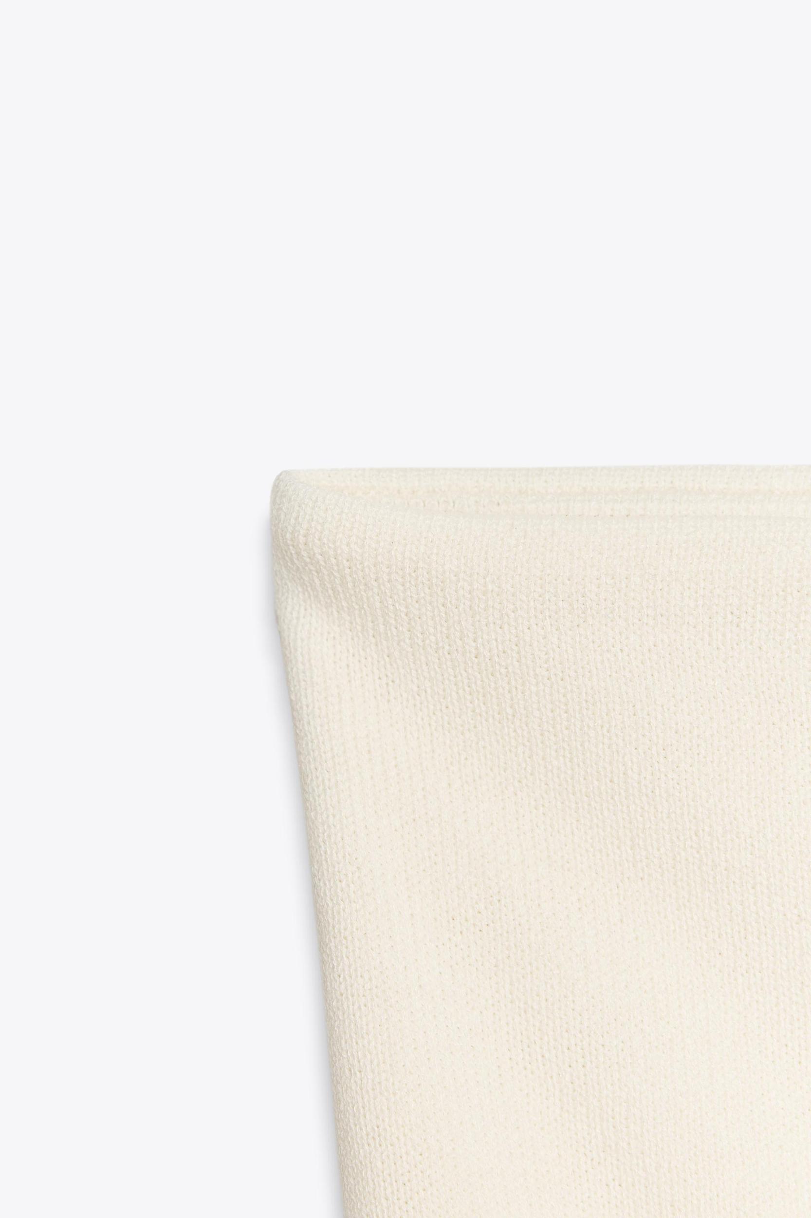 KNIT BANDEAU CROP TOP Product Image