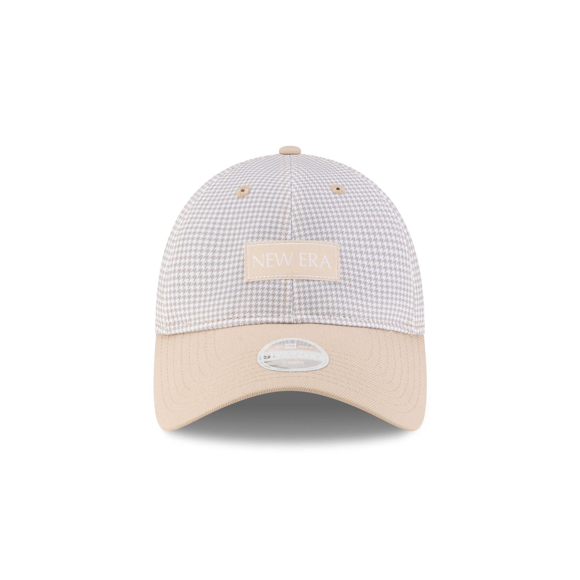 New Era Cap Houndstooth Beige 9TWENTY Adjustable Hat Male Product Image