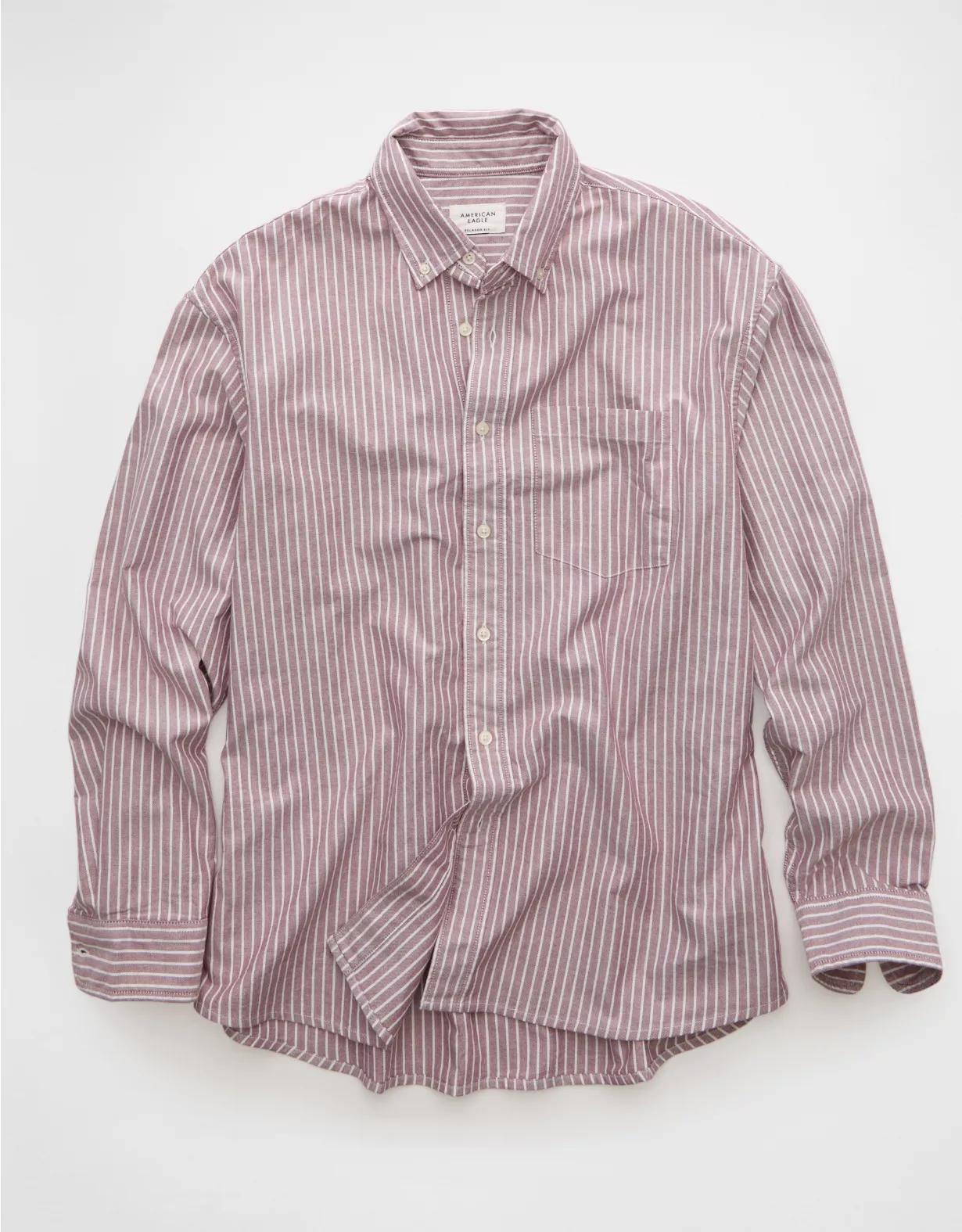 AE Everyday Relaxed Oxford Button-Up Shirt Product Image