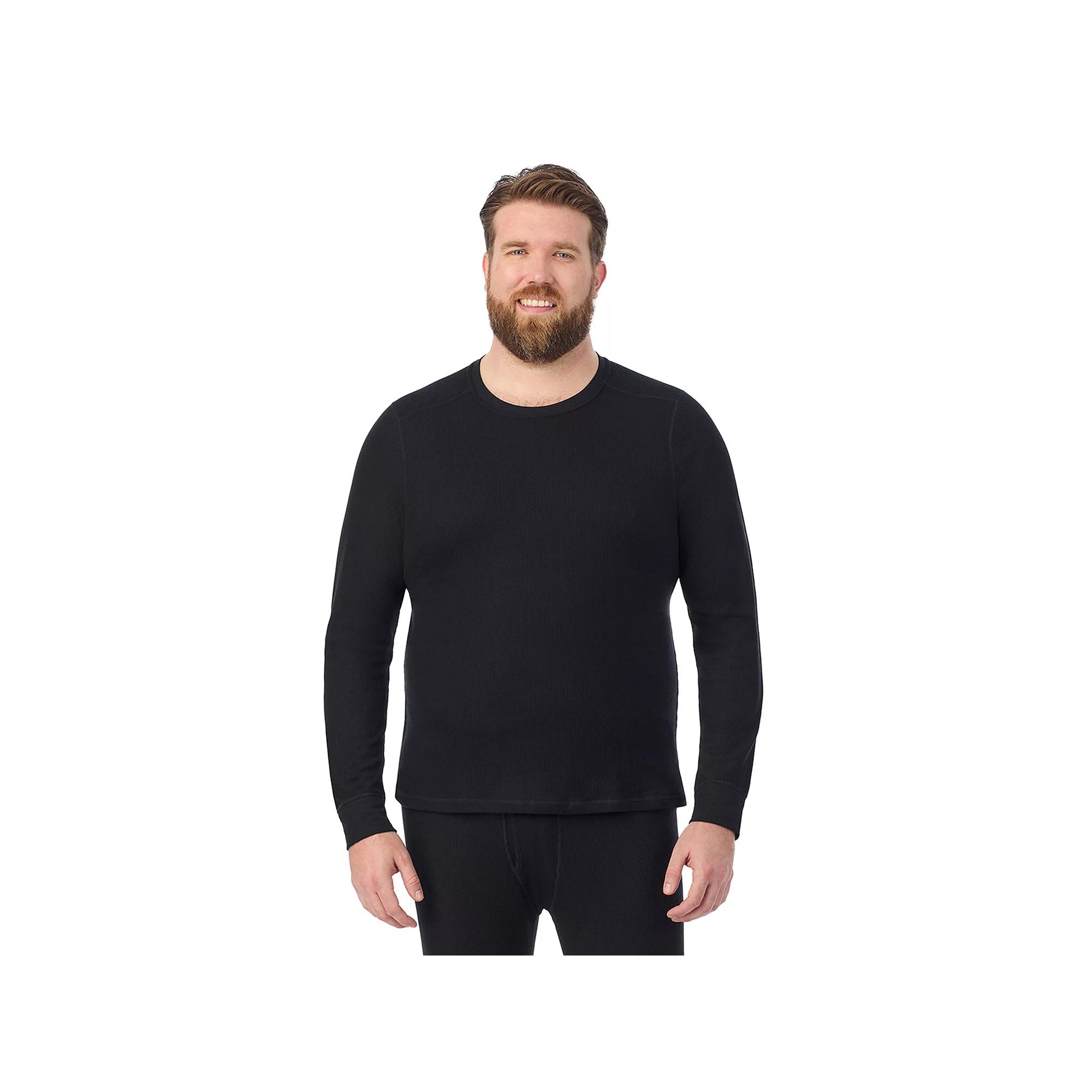 Big & Tall Cuddl Duds® Midweight Waffle Thermal Performance Base Layer Crew Top, Men's,  Product Image