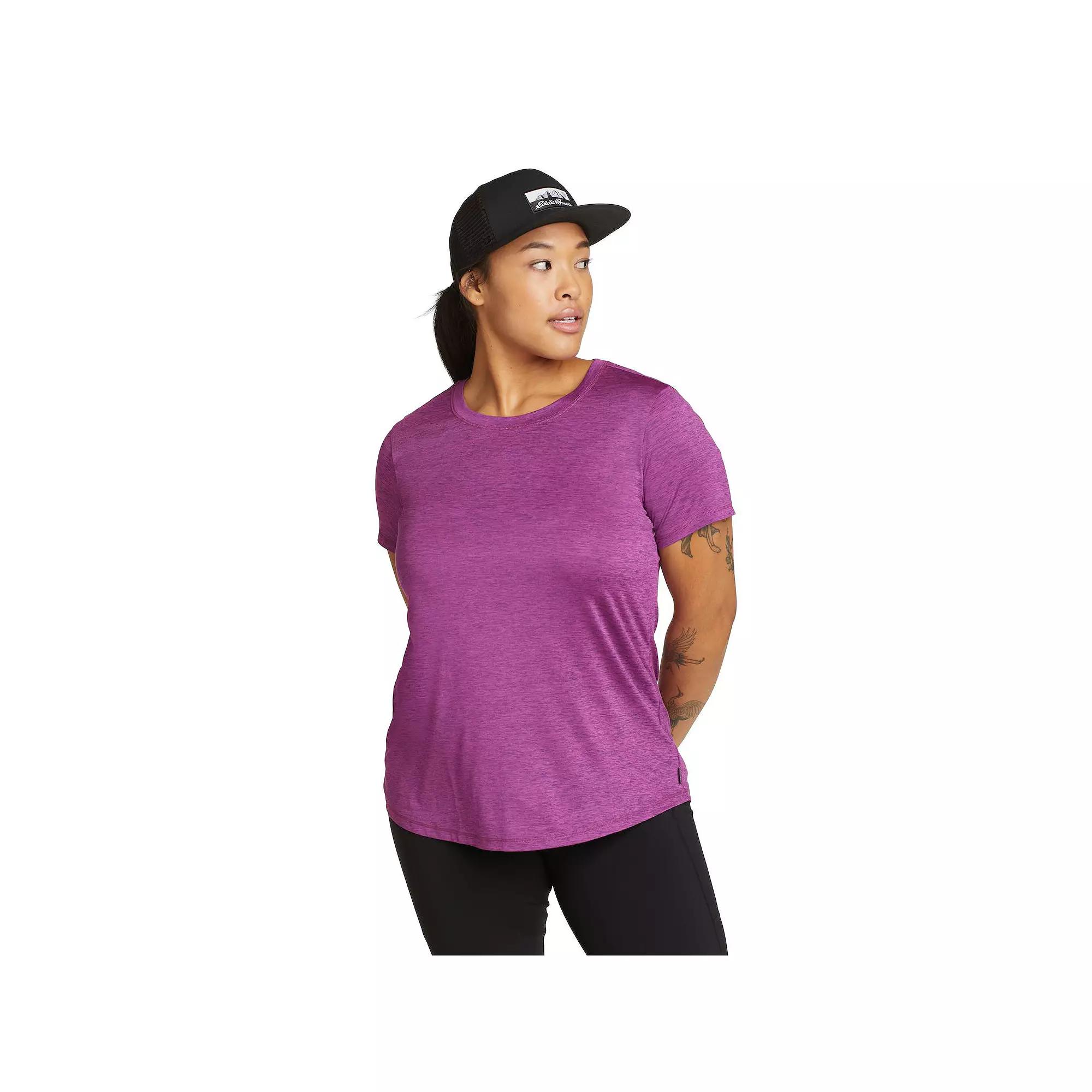 Women's Eddie Bauer Resolution Short Sleeve Tee, Size: Large, Purple Product Image
