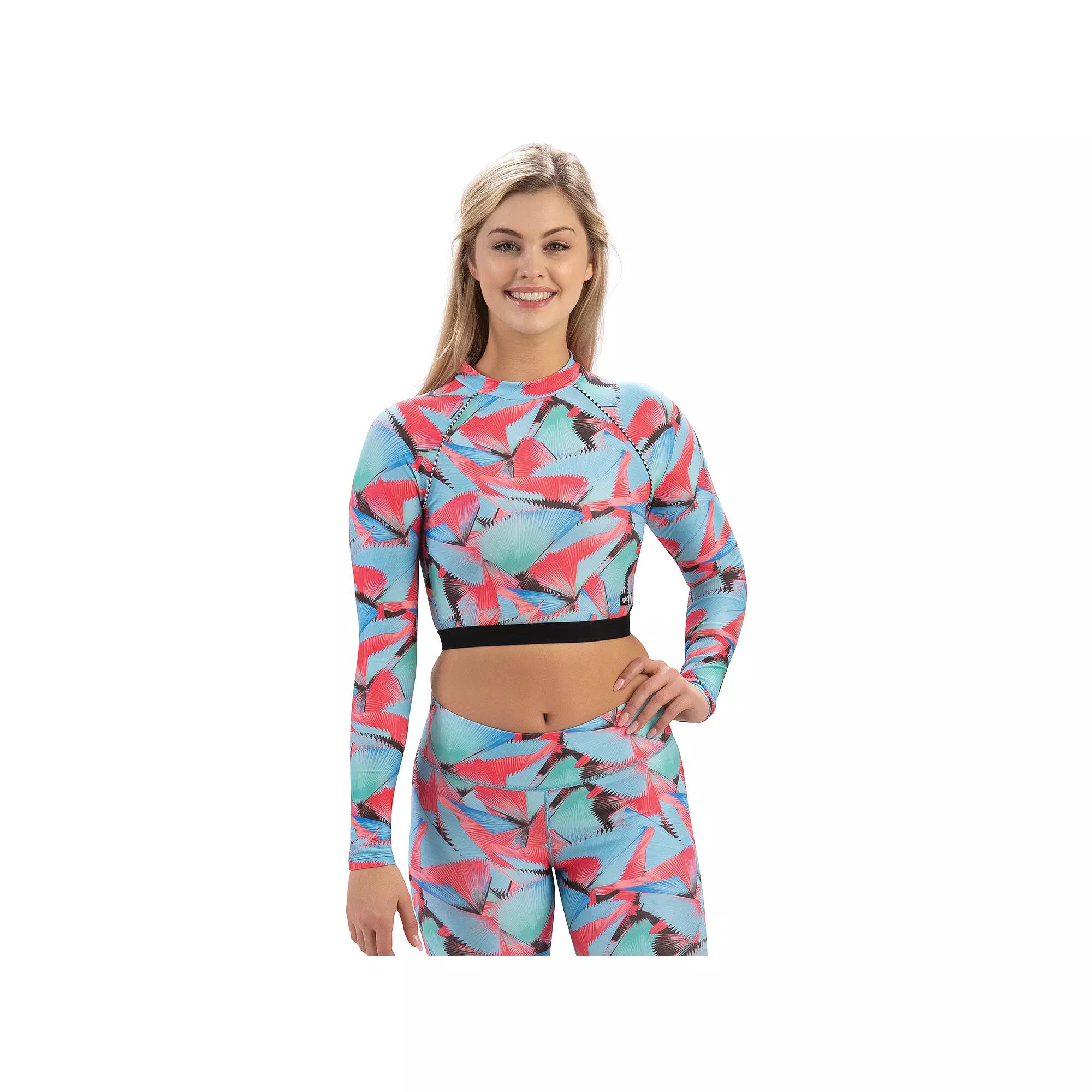 Womens Dolfin Uglies Revibe Print Cropped Rash Guard Product Image