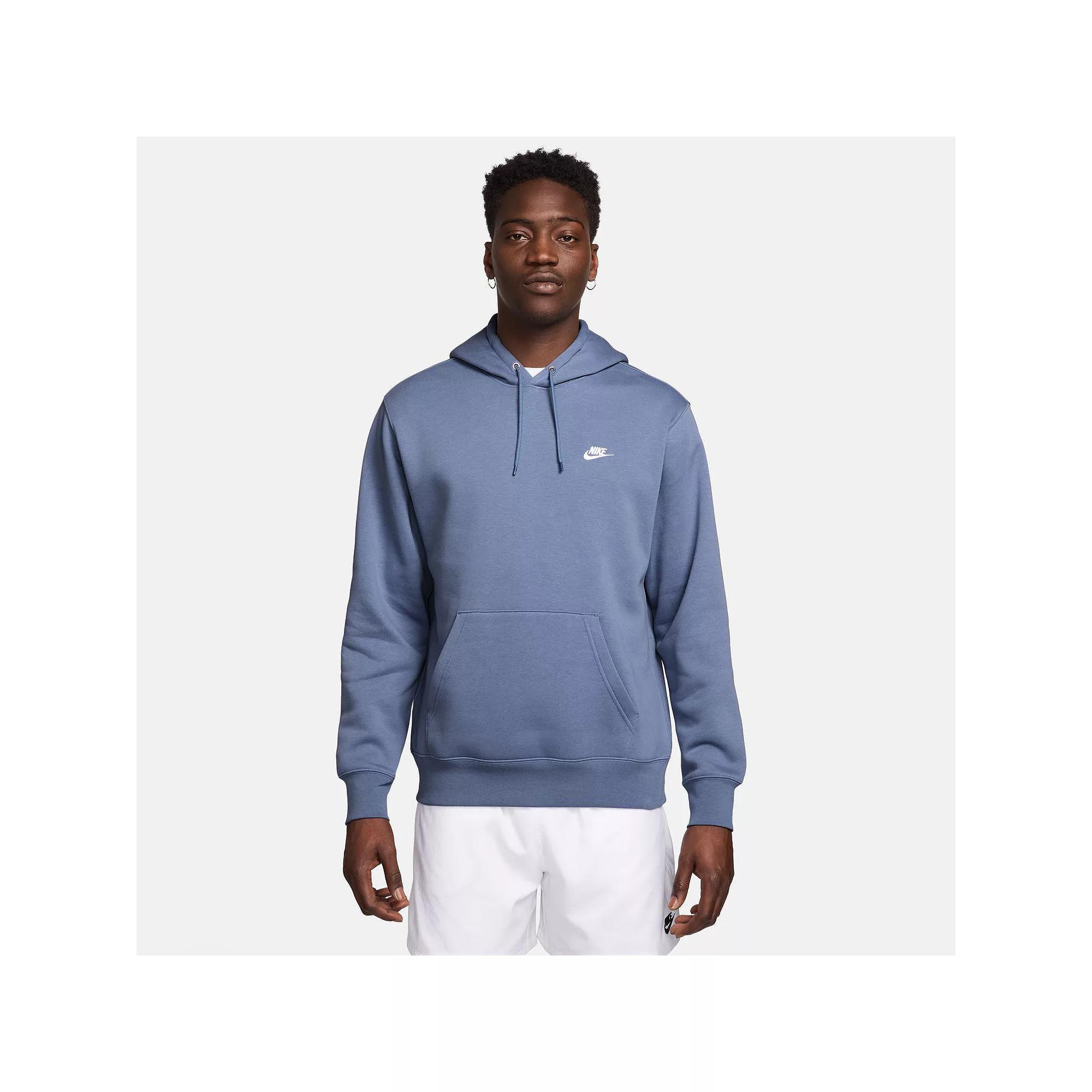 Big & Tall Nike Club Pull-Over Fleece Hoodie, Men's,  Product Image