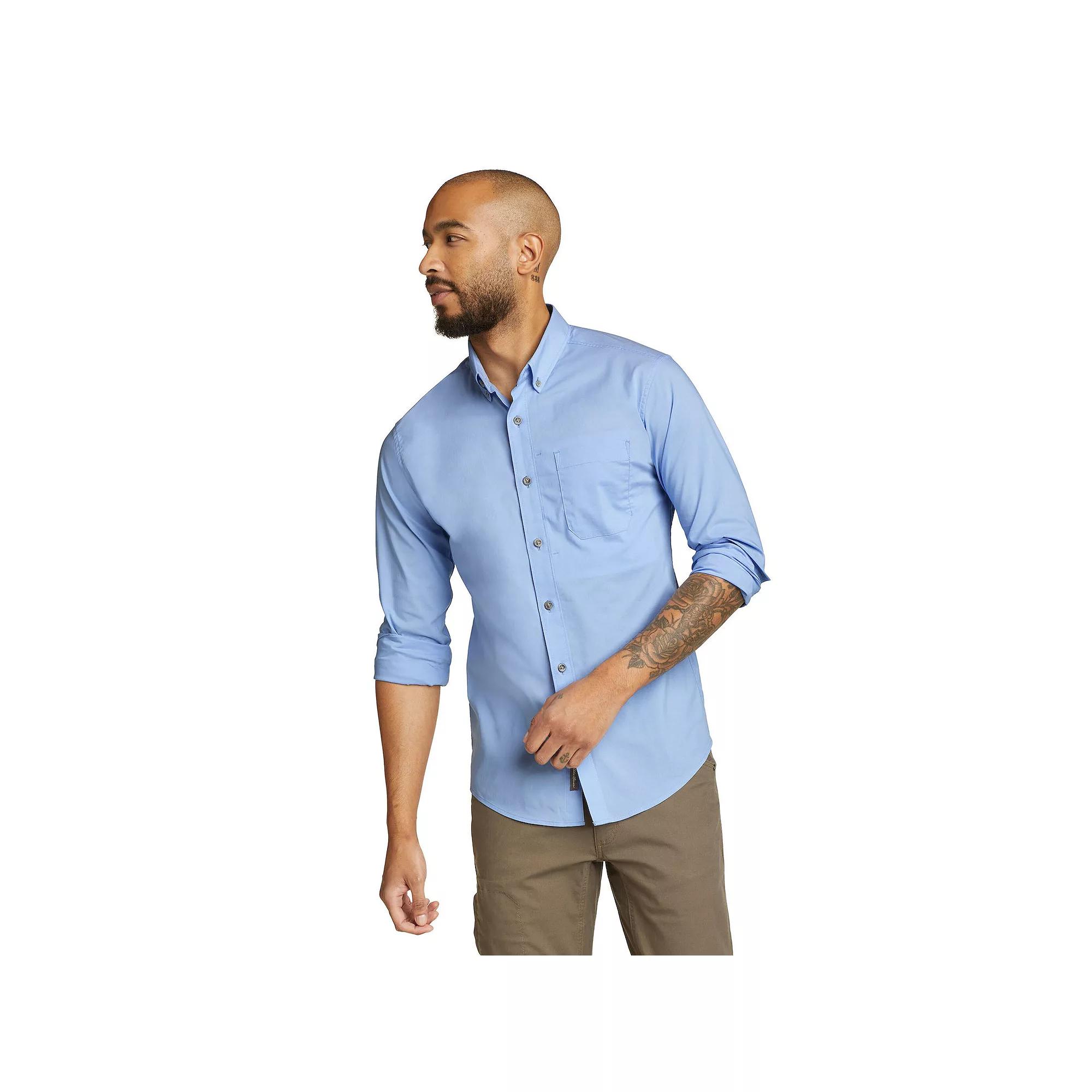 Big & Tall Eddie Bauer Long Sleeve Voyager Flex Shirt, Men's,  Product Image