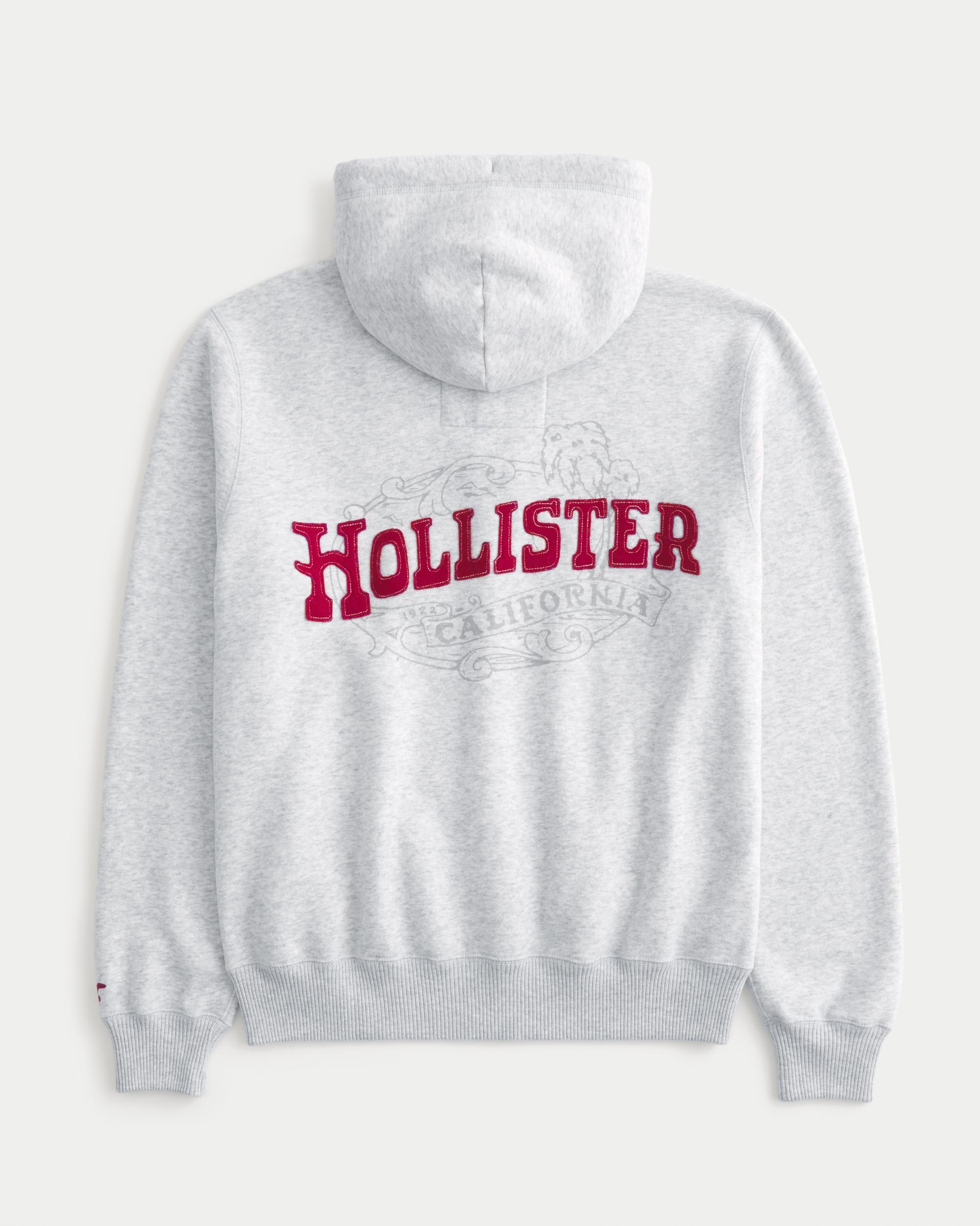 Waffle-Lined Newport Beach Graphic Zip-Up Hoodie Product Image