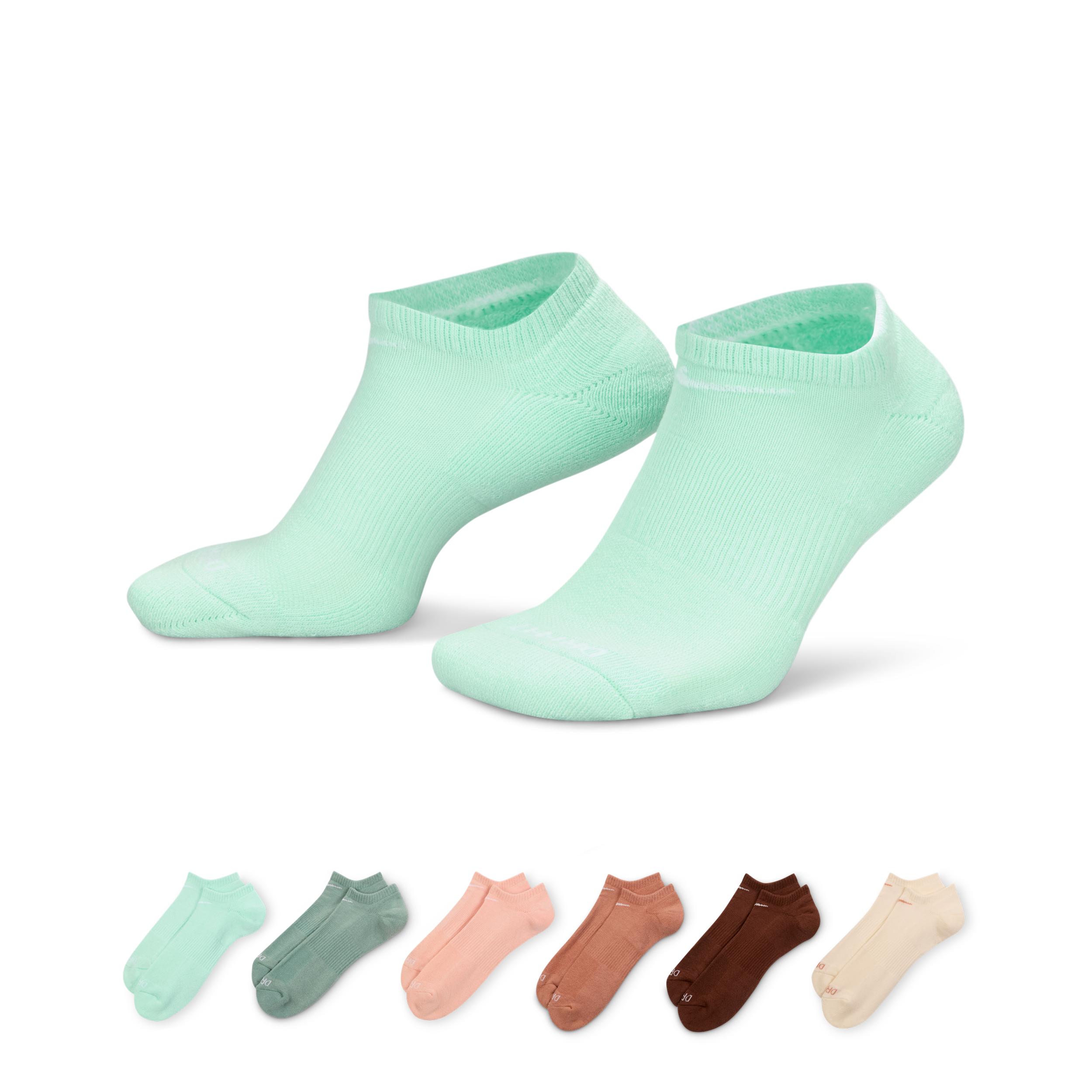 Nike Mens Everyday Plus Cushioned Training No-Show Socks (6 Pairs) | SX6898-971 Product Image