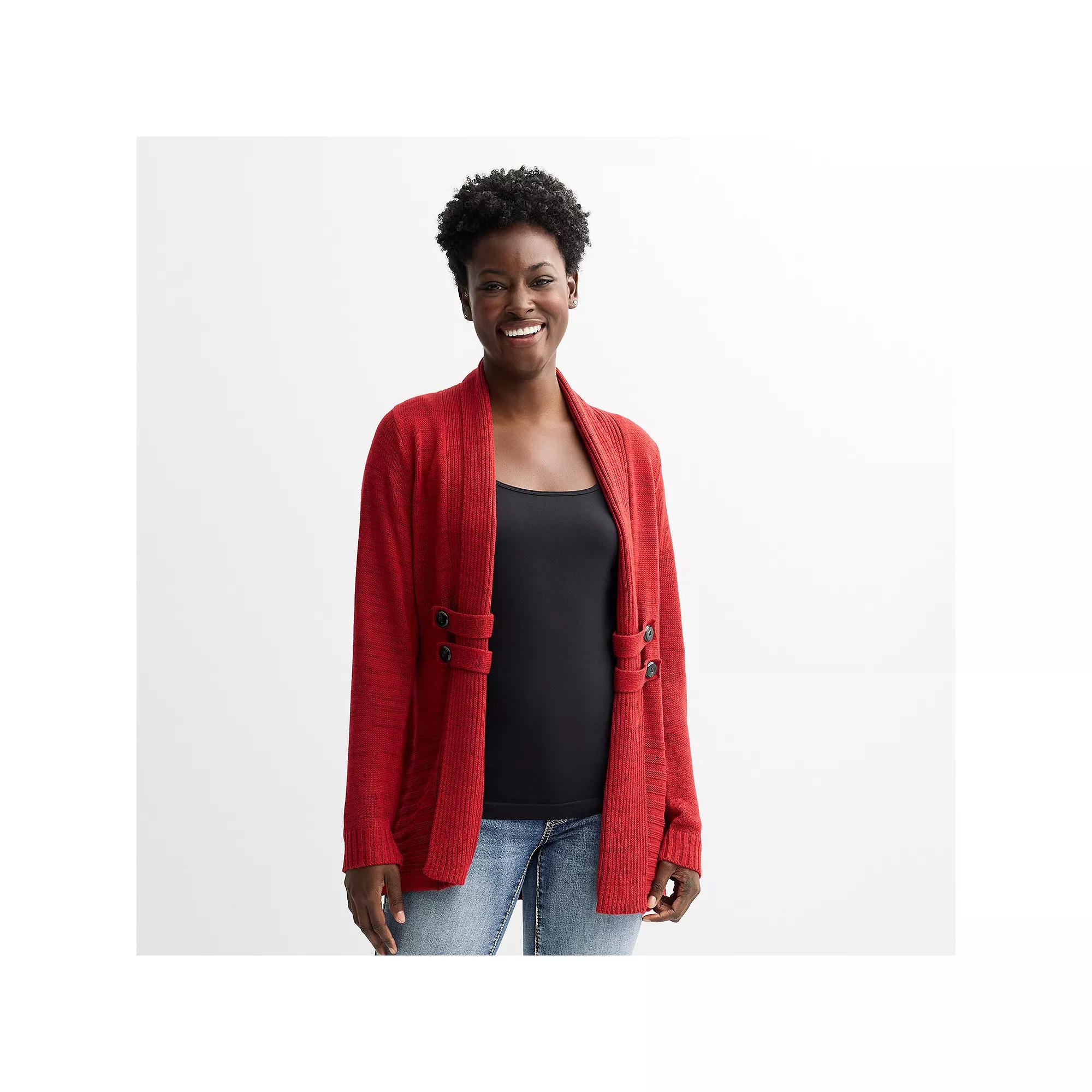 Women's Apt. 9® Long Sleeve Sweater Cardigan,  Product Image