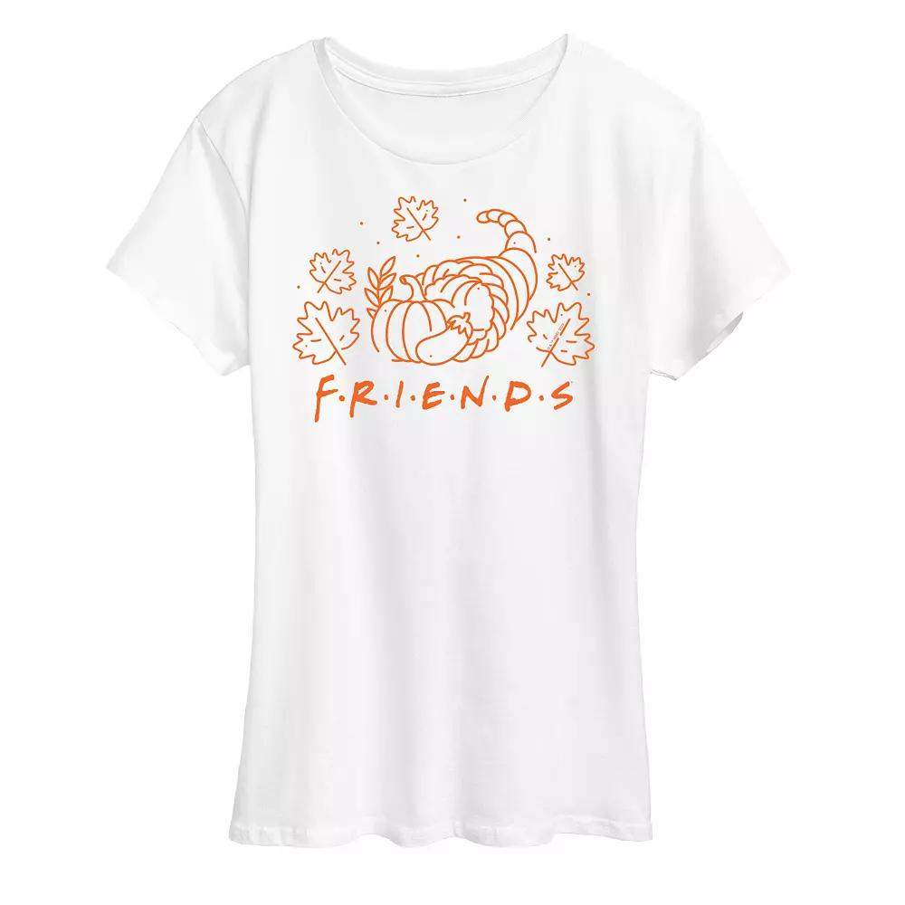 Women's Friends Logo With Cornucopia Graphic Tee, Girl's,  Product Image