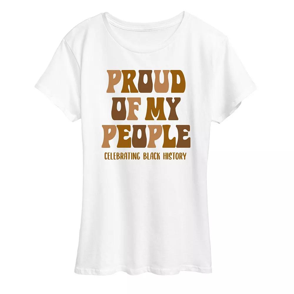 Women's Proud Of My People Black History Graphic Tee,  Product Image