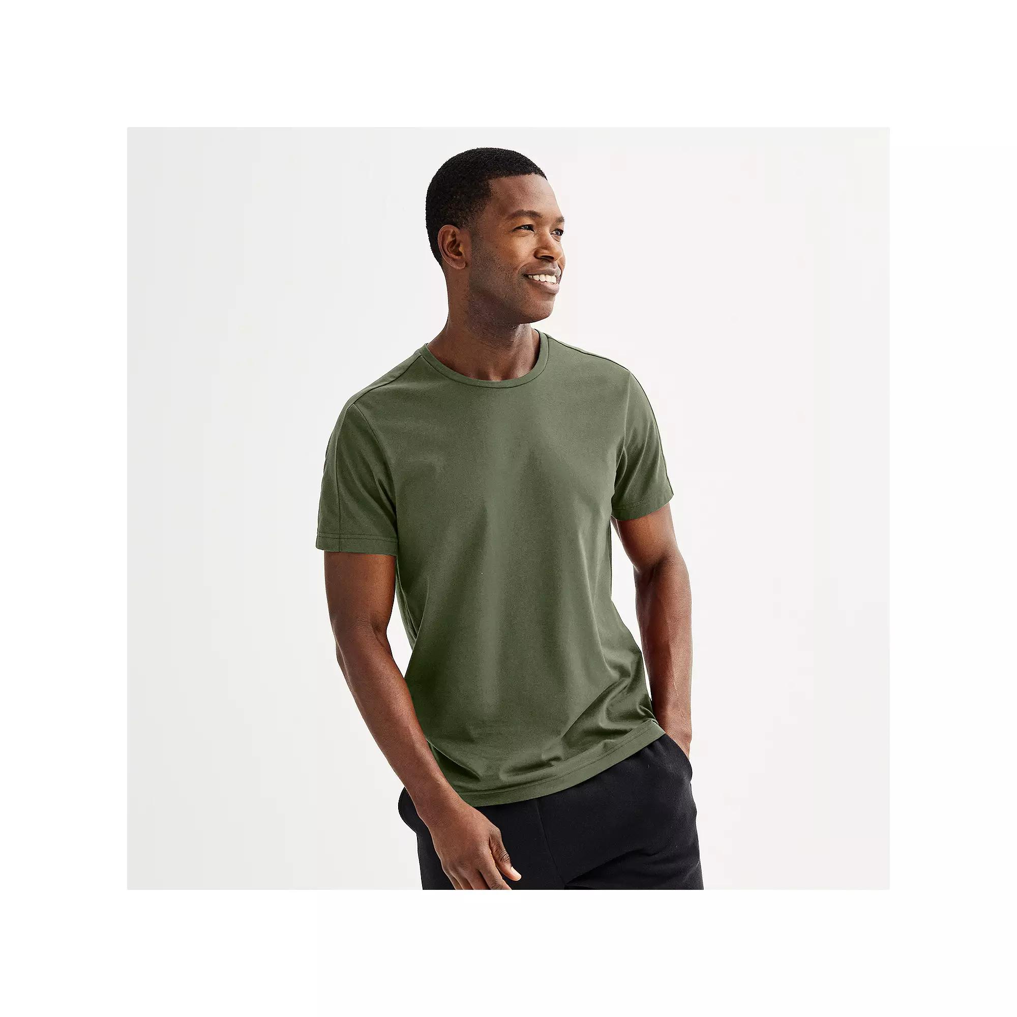 Men's Tek Gear® Essential Gear Tee, Size: Large, Army Bottle Product Image
