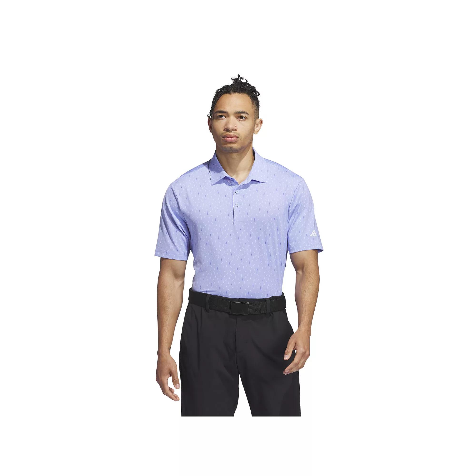 Men's adidas Ultimate365 Allover Print Golf Polo Shirt,  Product Image