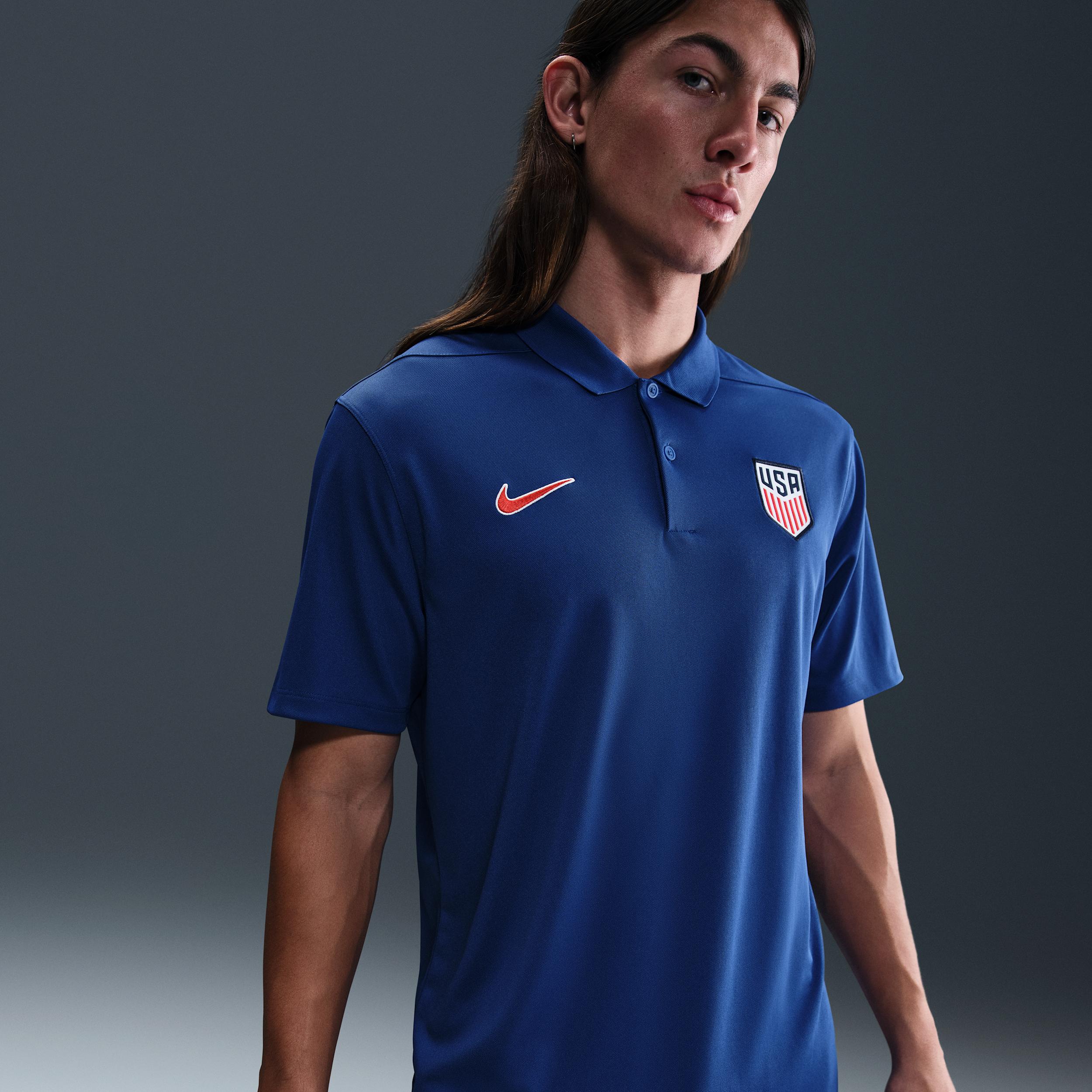 USMNT Victory Nike Mens Dri-FIT Soccer Polo | HF4711-495 Product Image