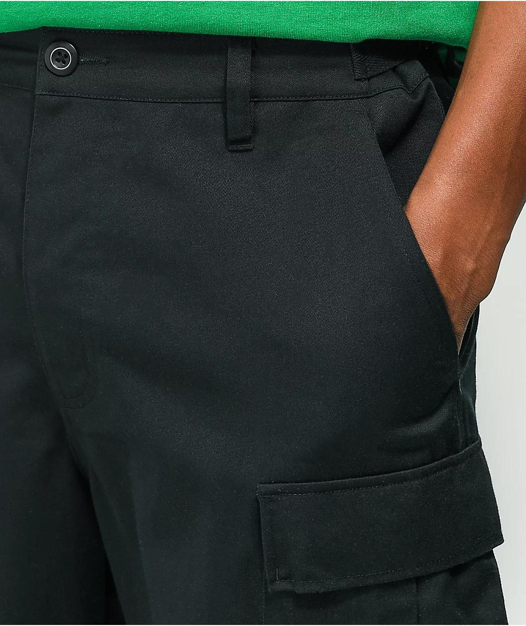 Empyre Loose Fit Black Cargo Skate Pants Product Image